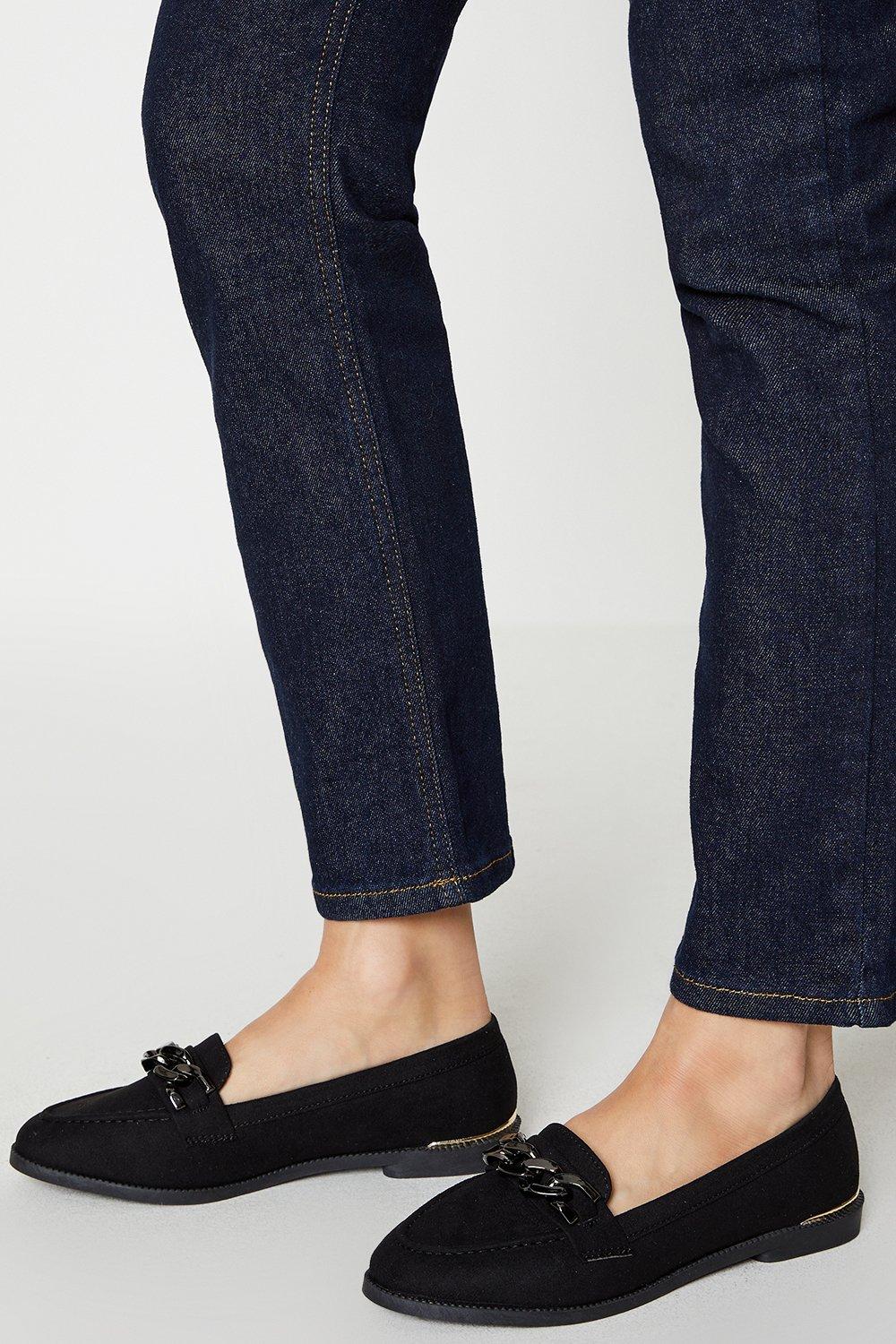 Womens Leila Chain Loafers