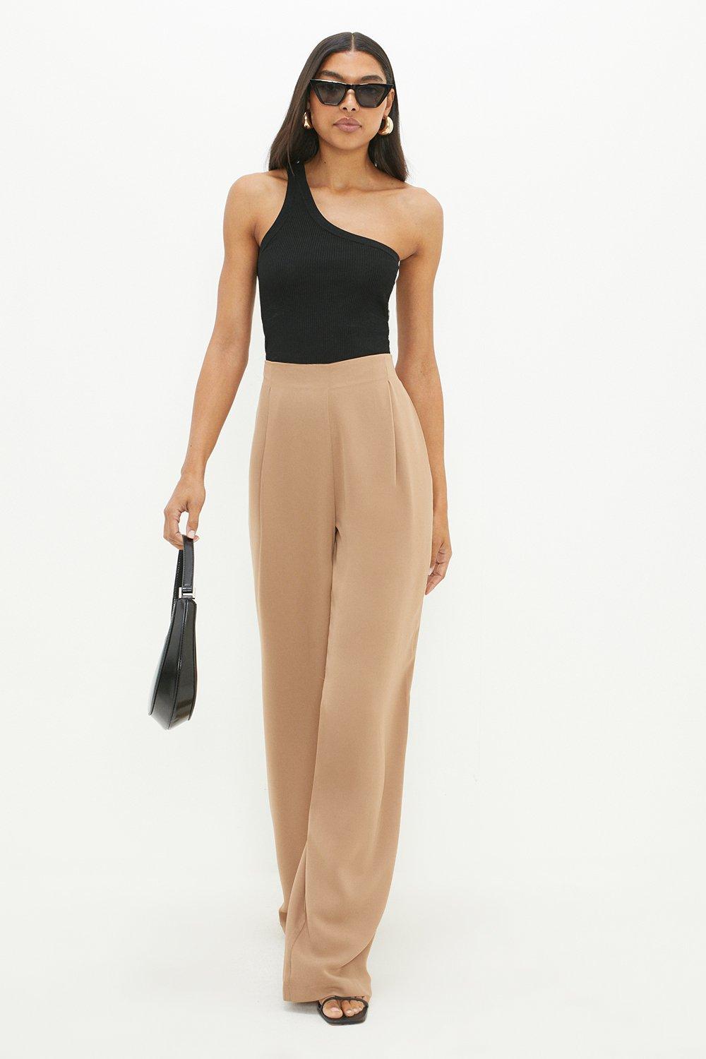 Womens Tall Pull On Wide Leg Trousers
