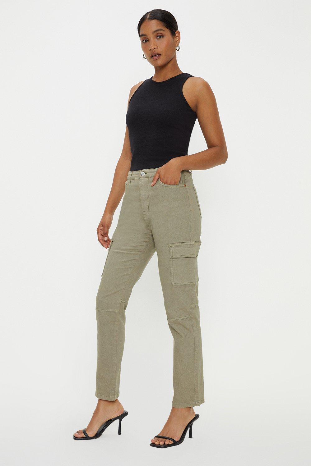 Womens Soft Touch Utility Jeans