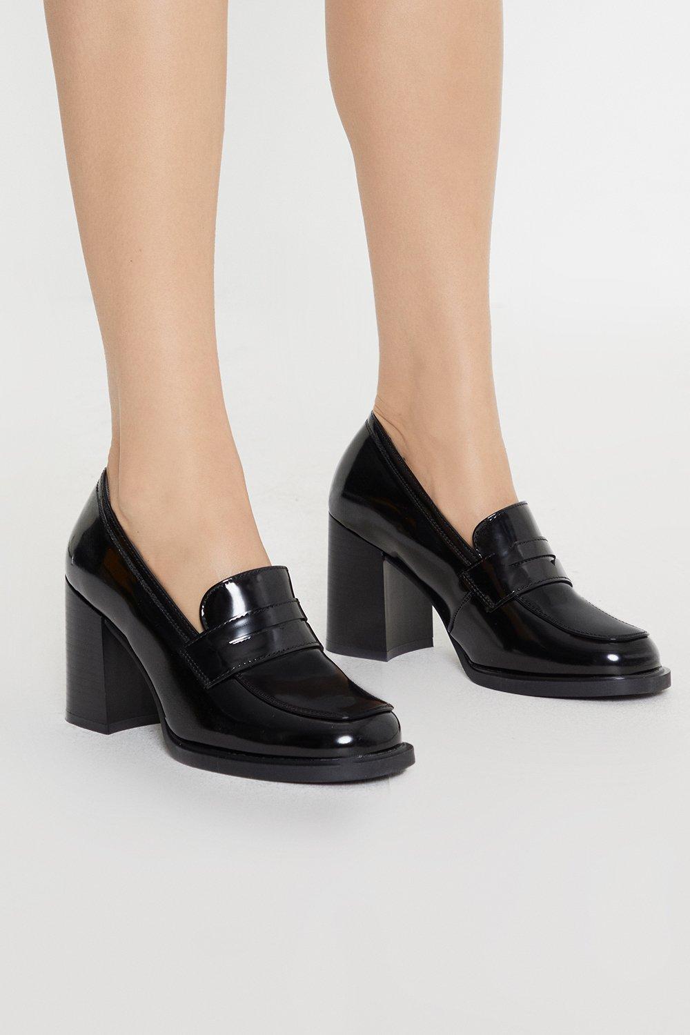 Womens Principles: Lark Platform High Heel Penny Loafers