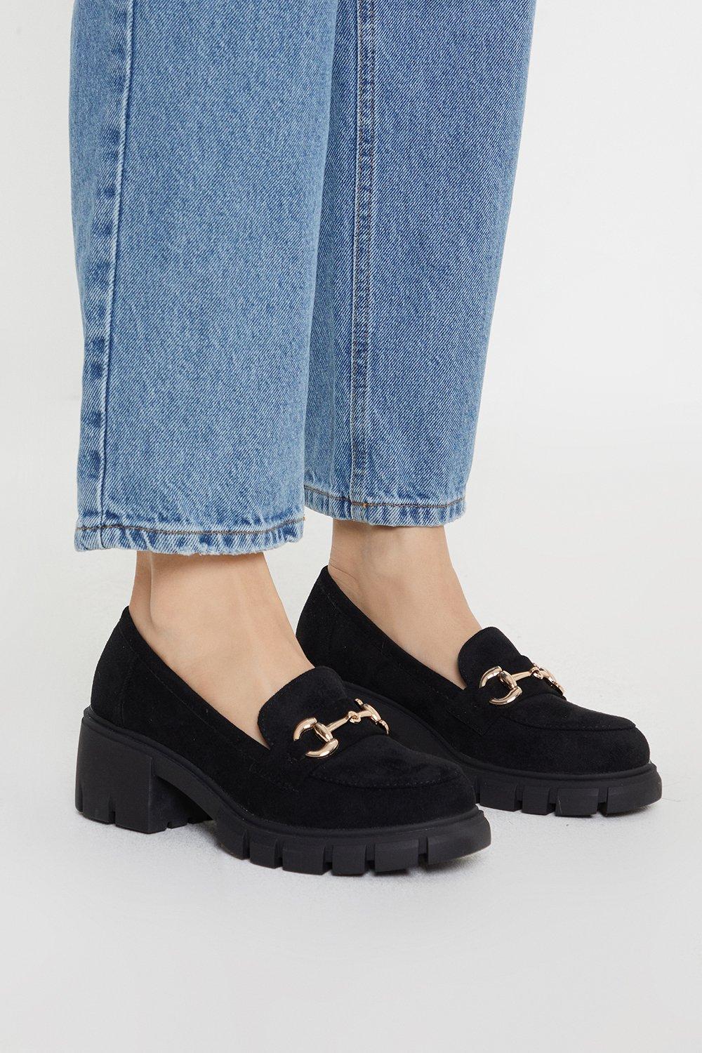 Womens Faith: Nora Chunky Trim Detail Loafers