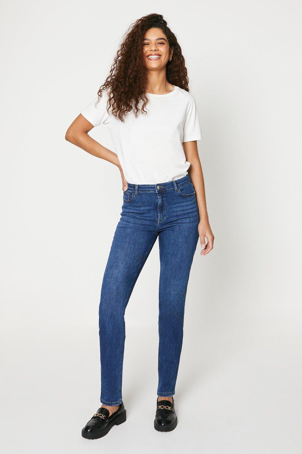 Womens Tall Comfort Stretch Slim Jeans