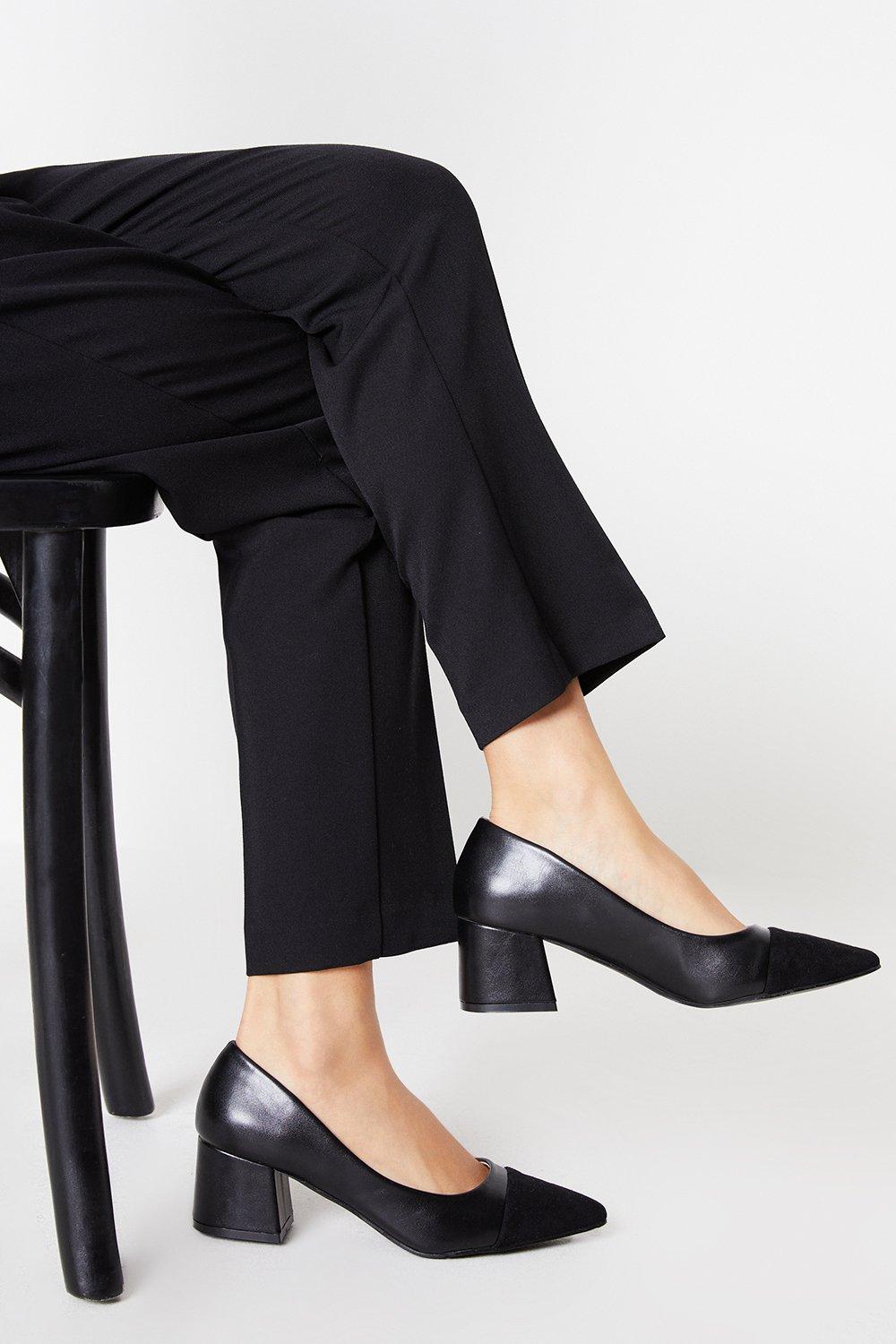 Womens Principles: Christie Toecap Detail Block Heel Court Shoes