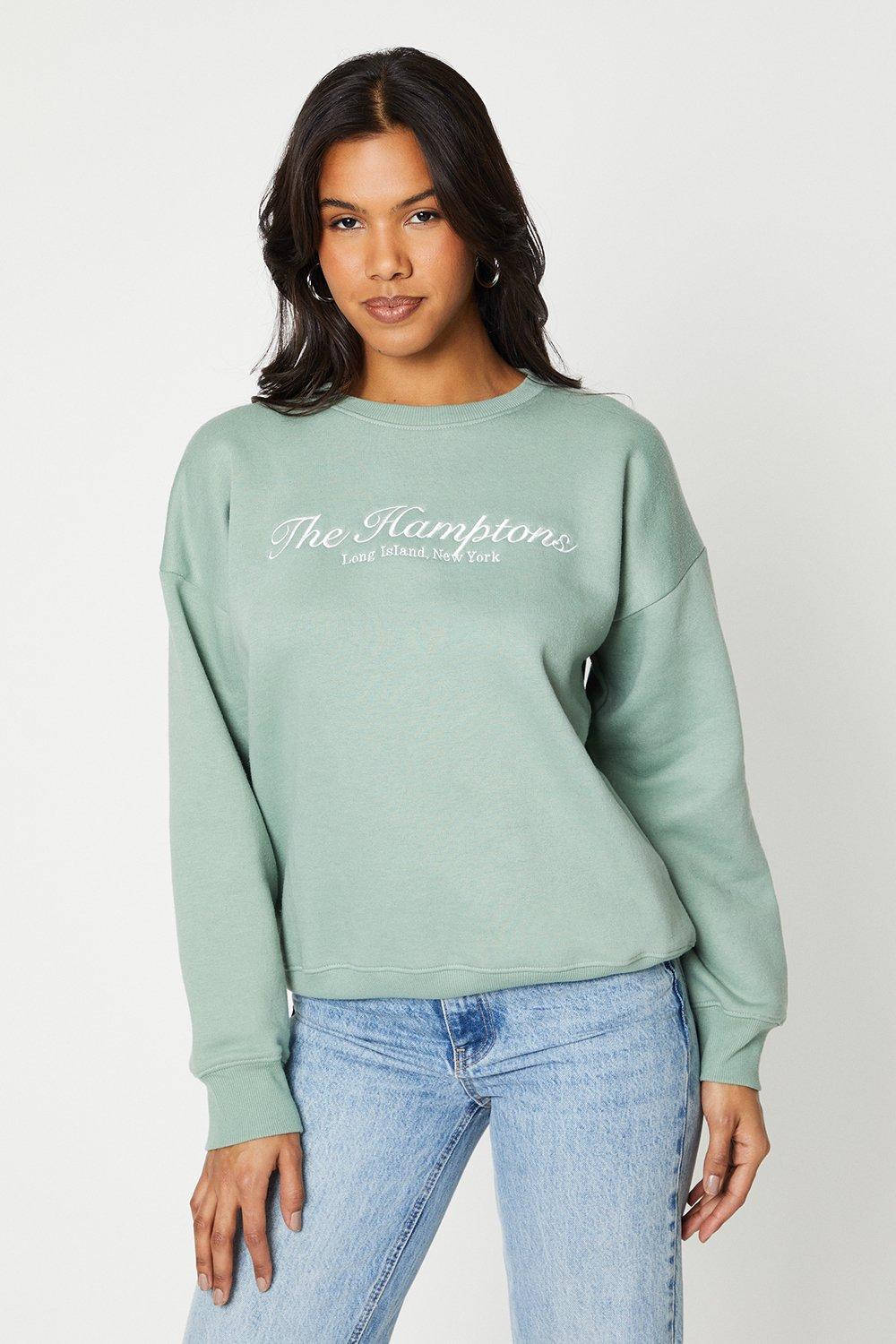 Womens Embroidered Sweatshirt
