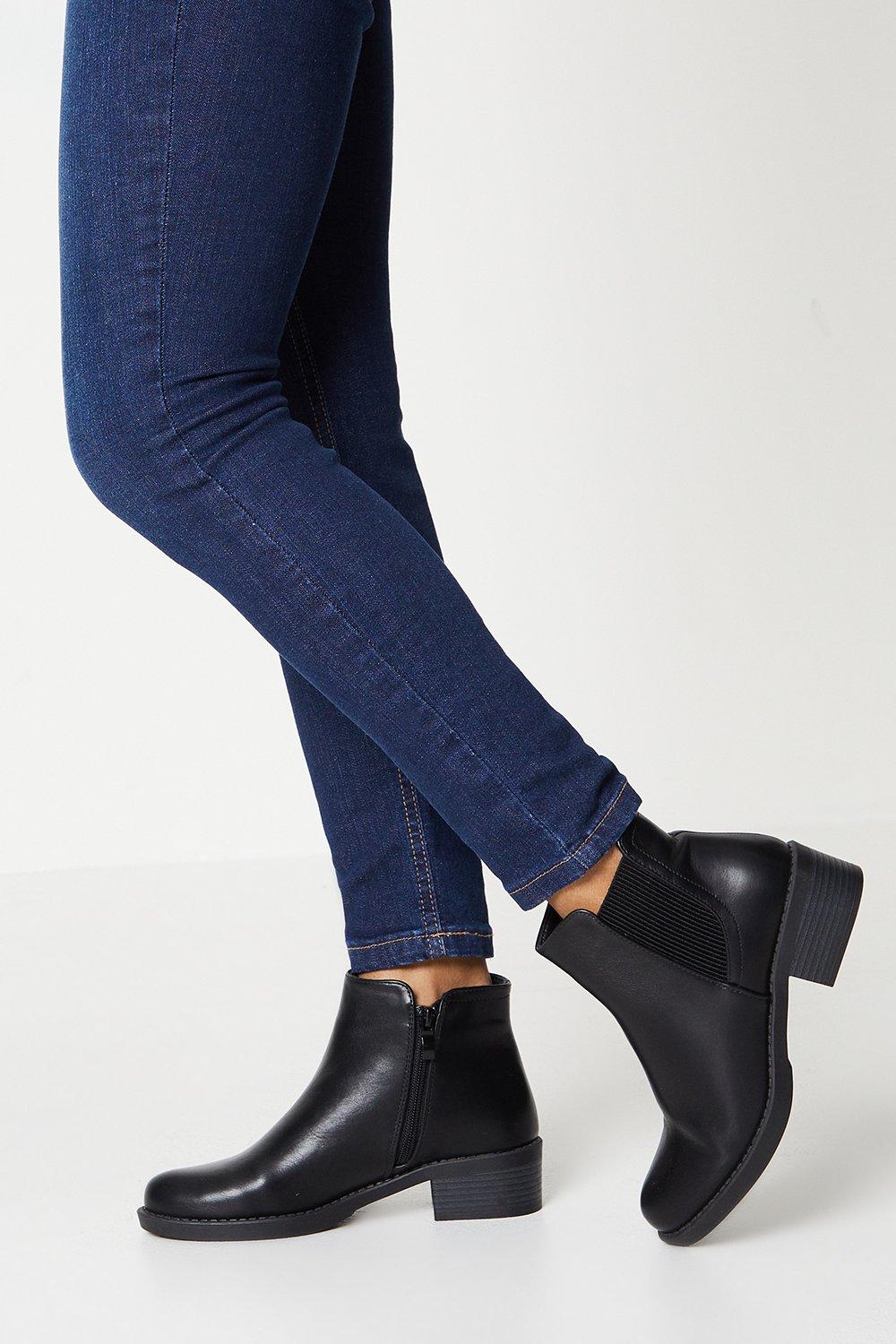 Womens Adelaide Low Heel Chelsea Boots