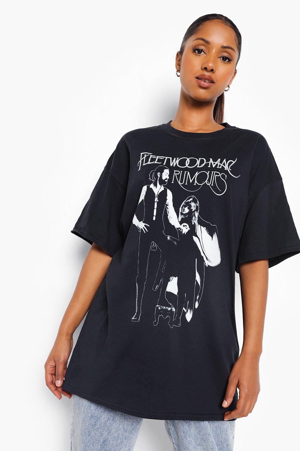Image of T-shirt Premaman ufficiale Fleetwood Mac, Nero