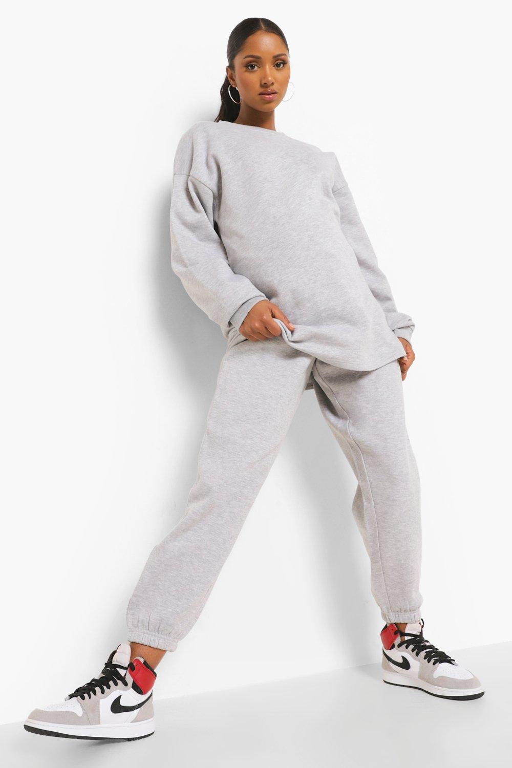Womens Maternity Over The Bump Joggers - Grey - 8, Grey