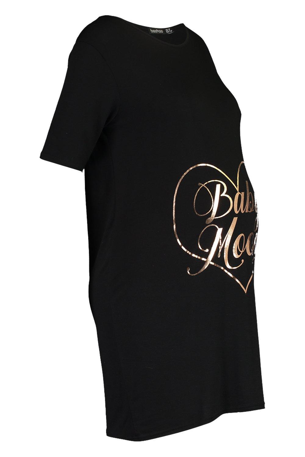 

Maternity Babymoon Night Dress, Black