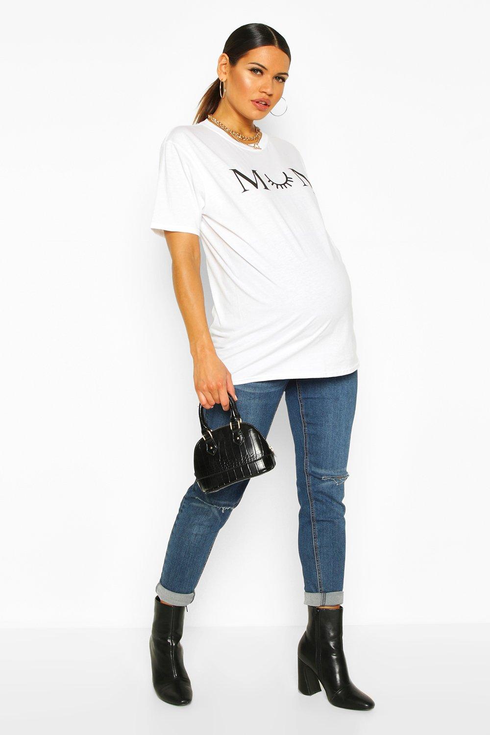 

Из коллекции для беременных — Футболка Mum Est 2020, White