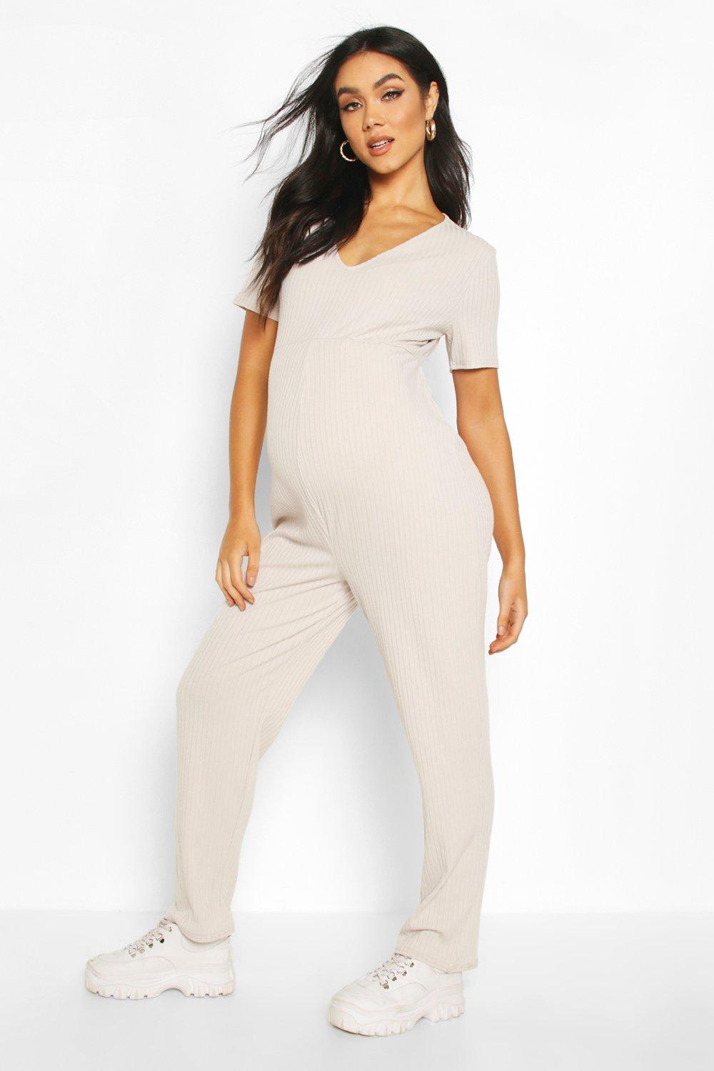 grey maternity jumpsuit