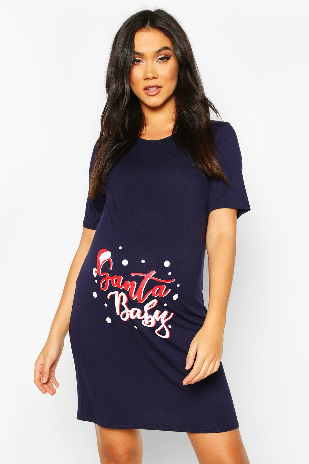 Maternity Santa Baby Nightie Boohoo Australia