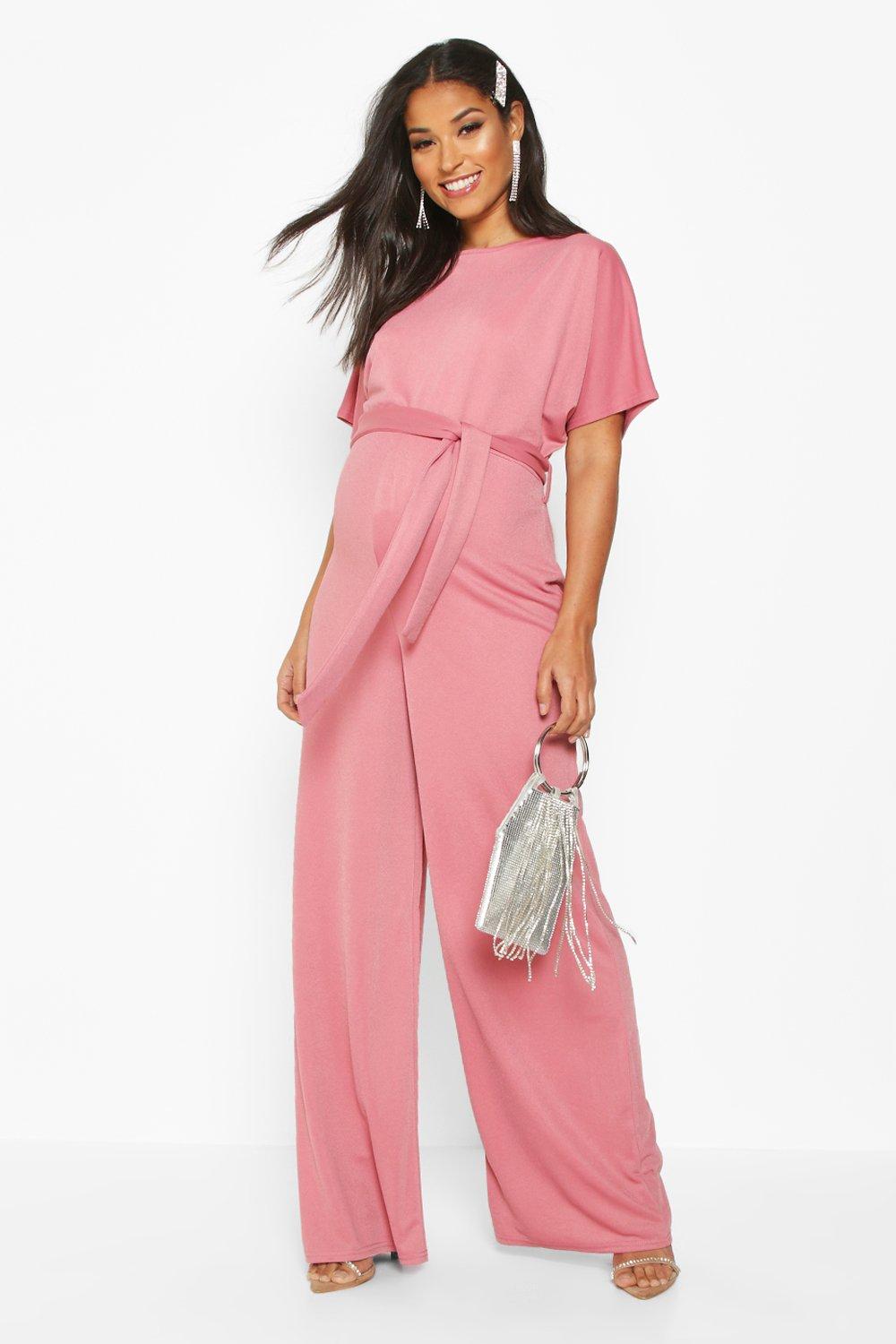 blush wide leg jumpsuit