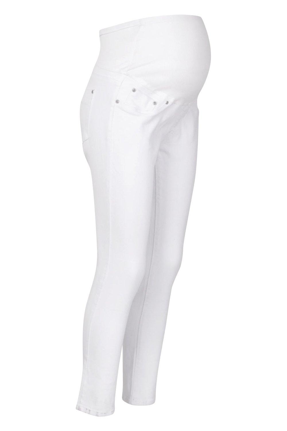 

Скинни джинсы для беременных, White