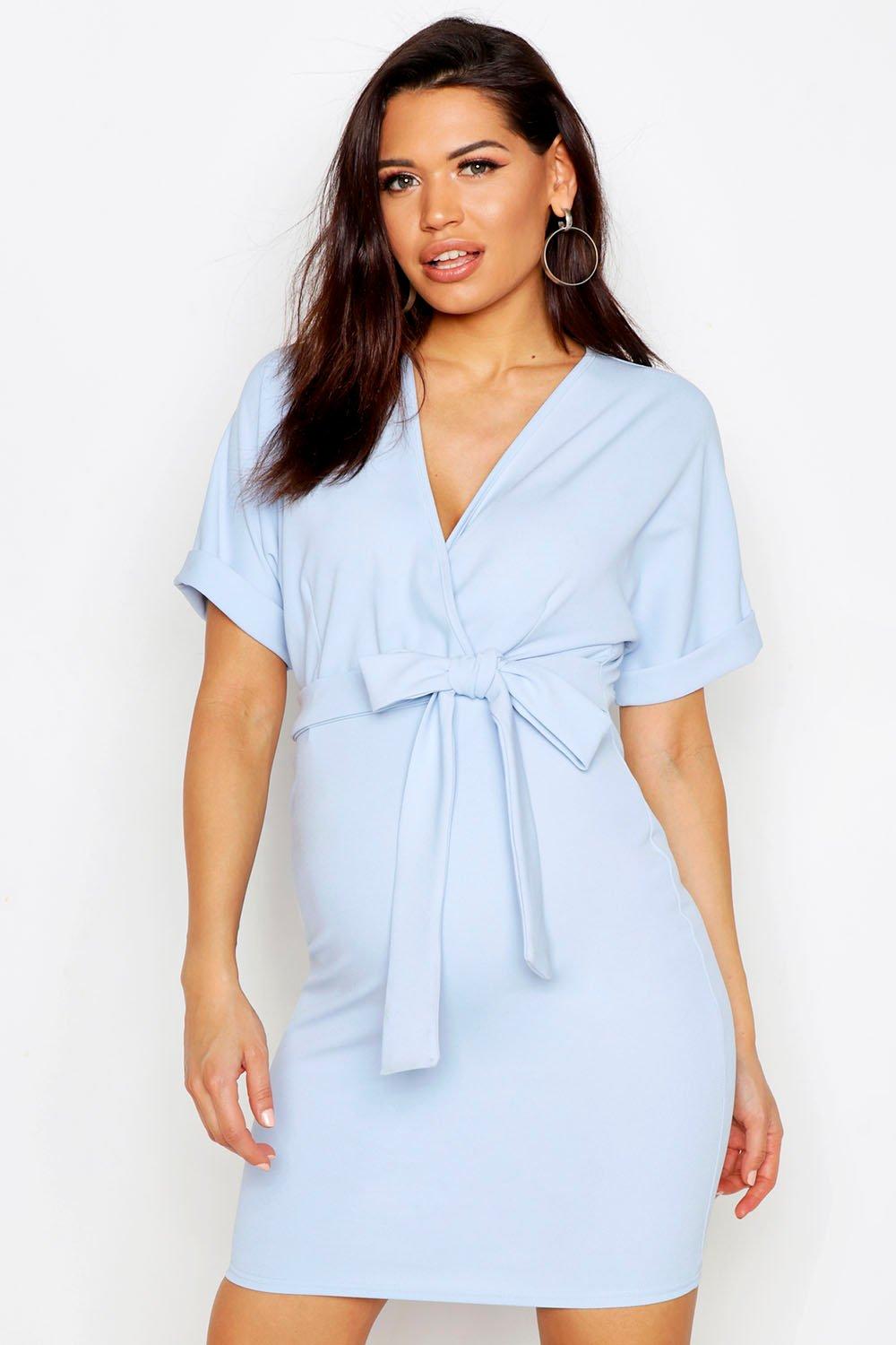 boohoo wrap around dress