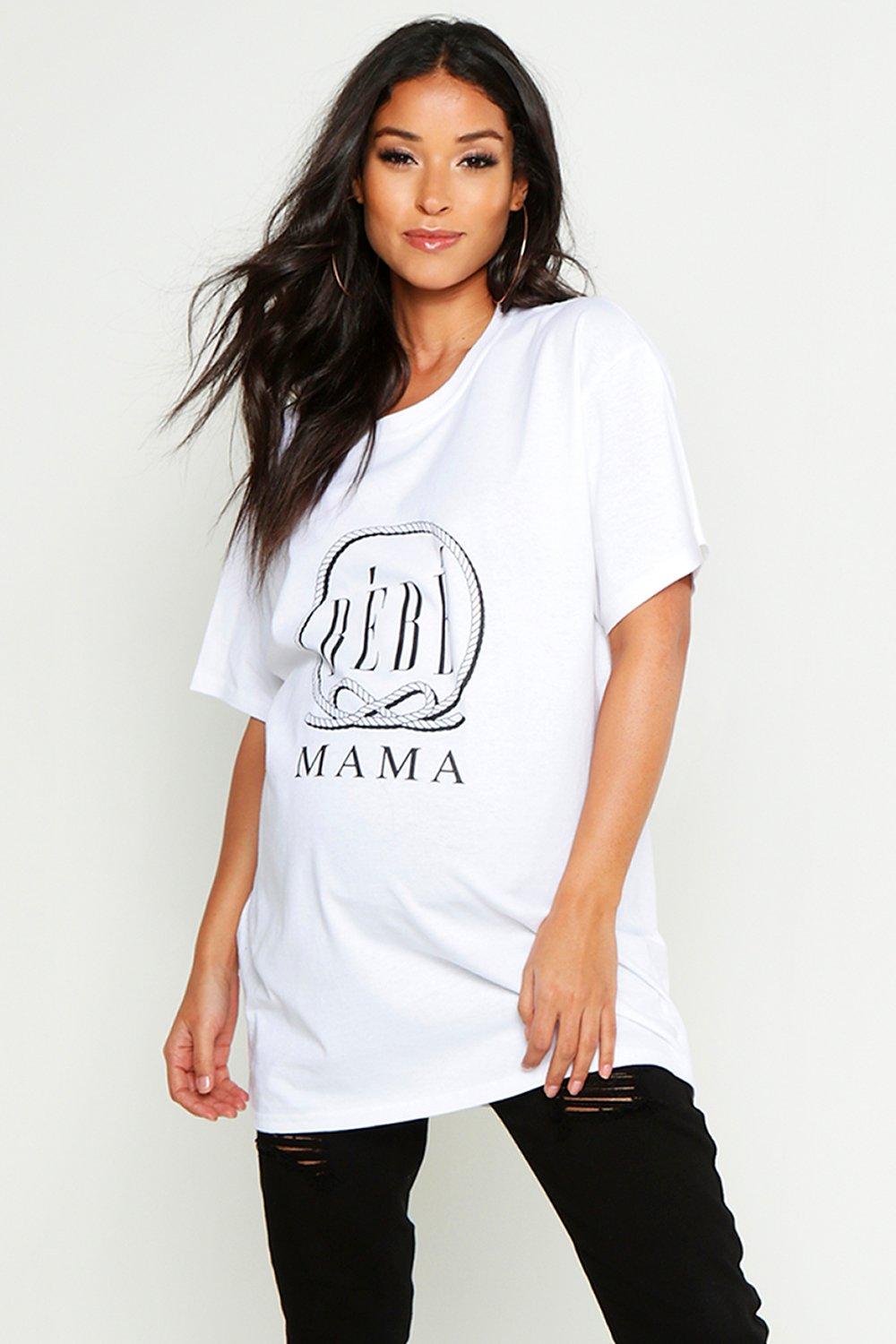 

Футболка со слоганом Bebe Mama, White