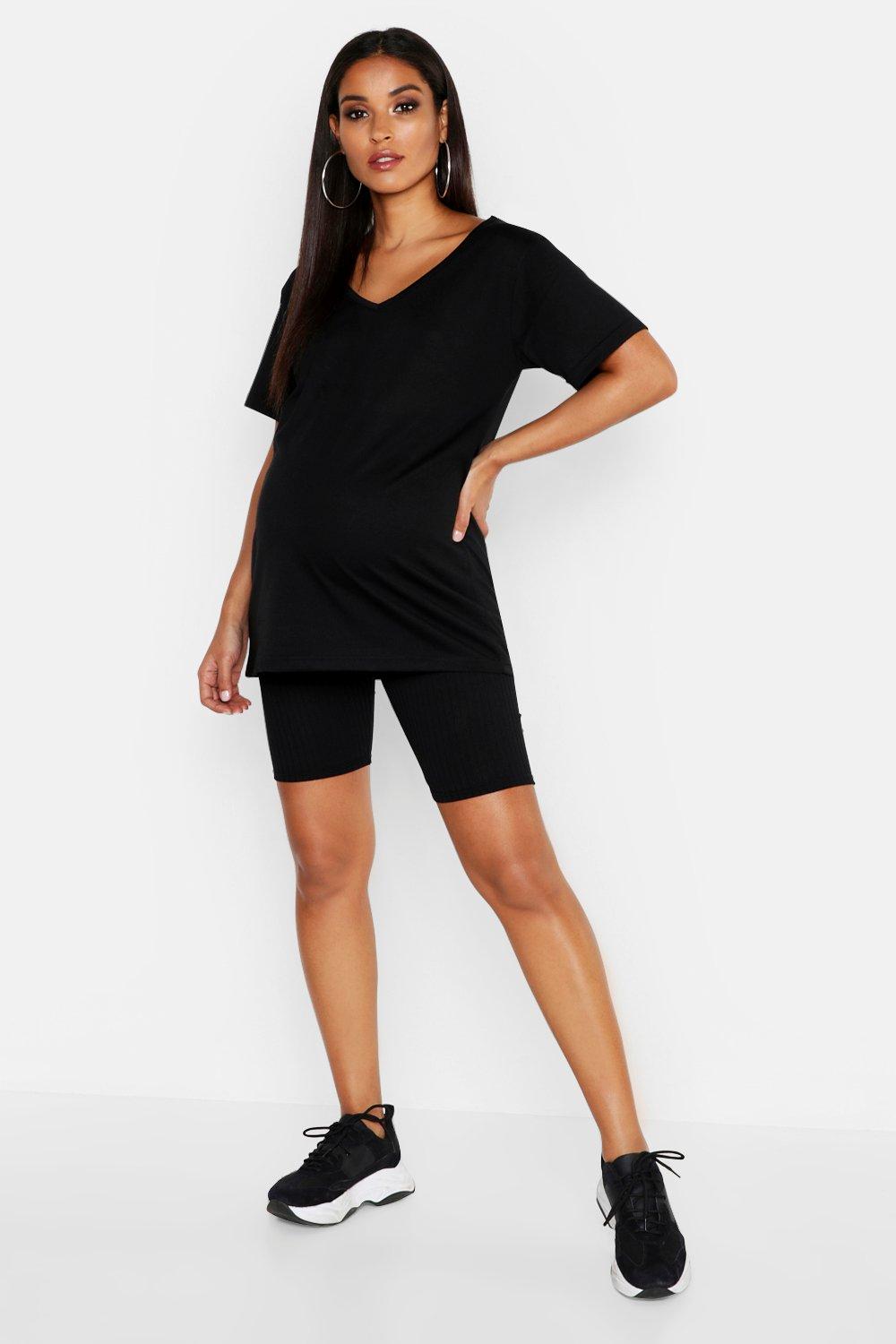 maternity shorts boohoo