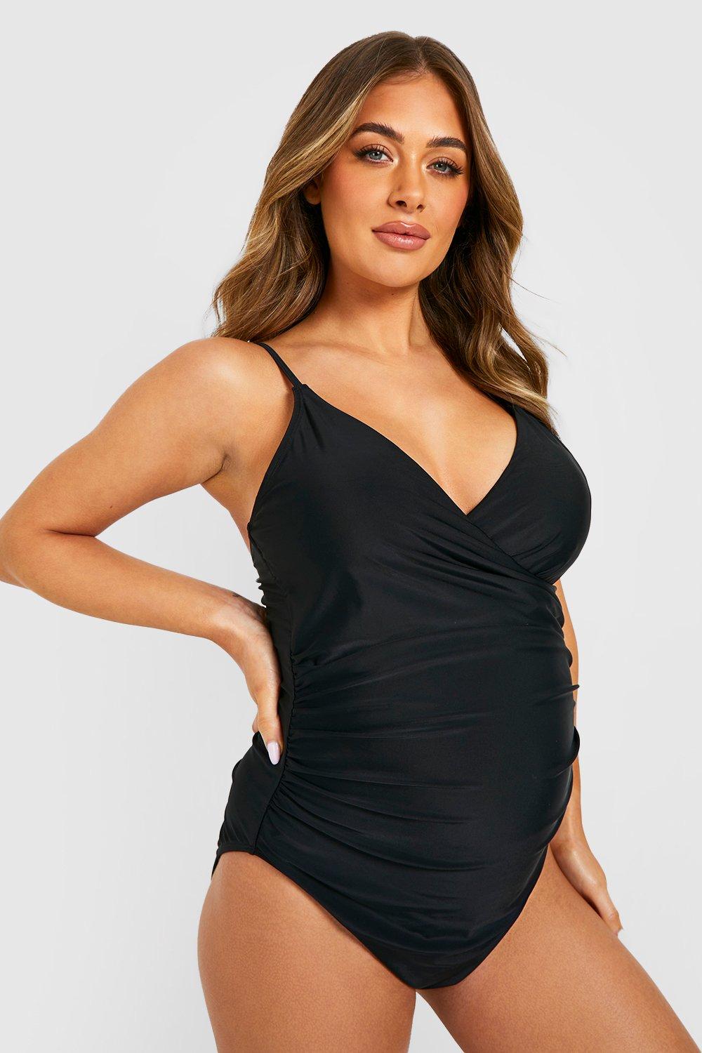 maternity black swimsuit