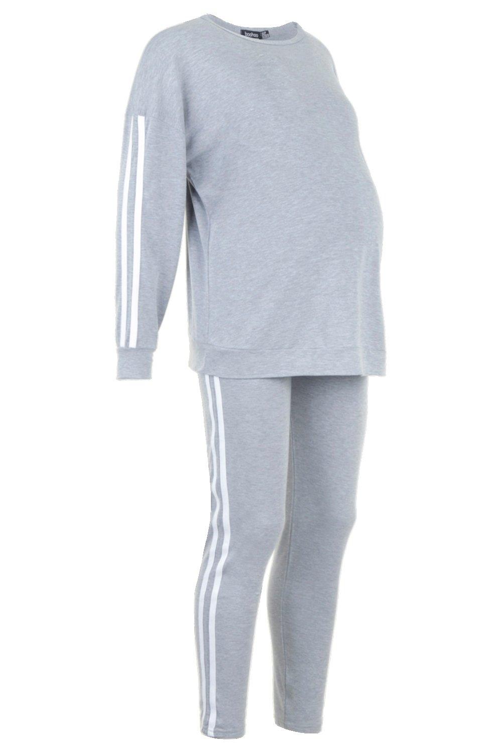 

Комплект для отдыха в контрастную полоску для беременных, Light grey