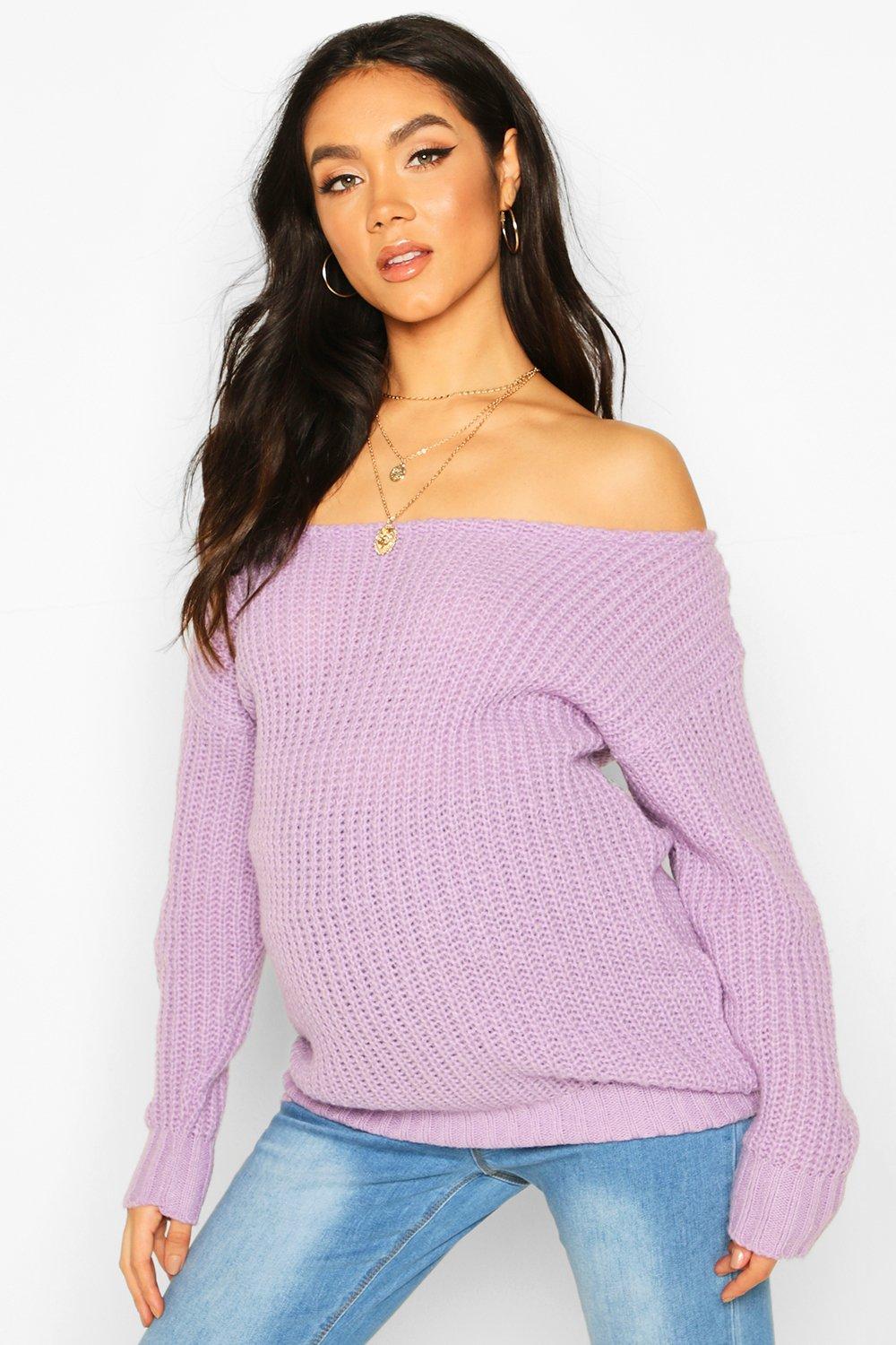 

Вязаный комбинезон с вырезом для беременных, Pale lilac