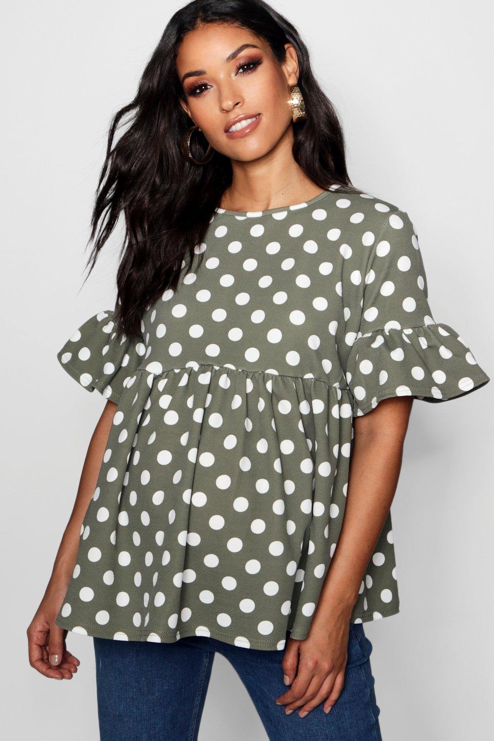polka dot smock