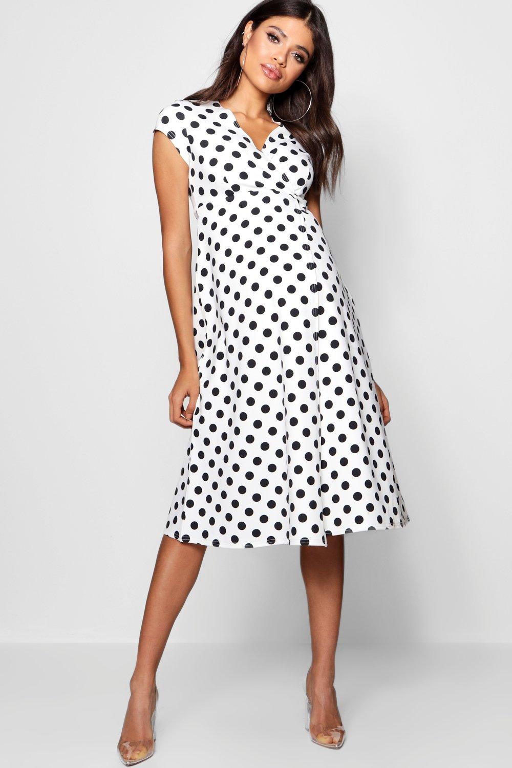 Polka Dot Wrap Dress