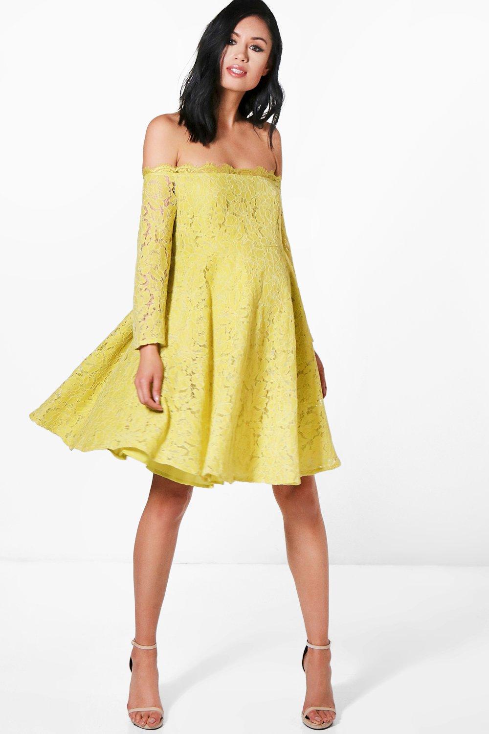 boohoo eyelash lace dress