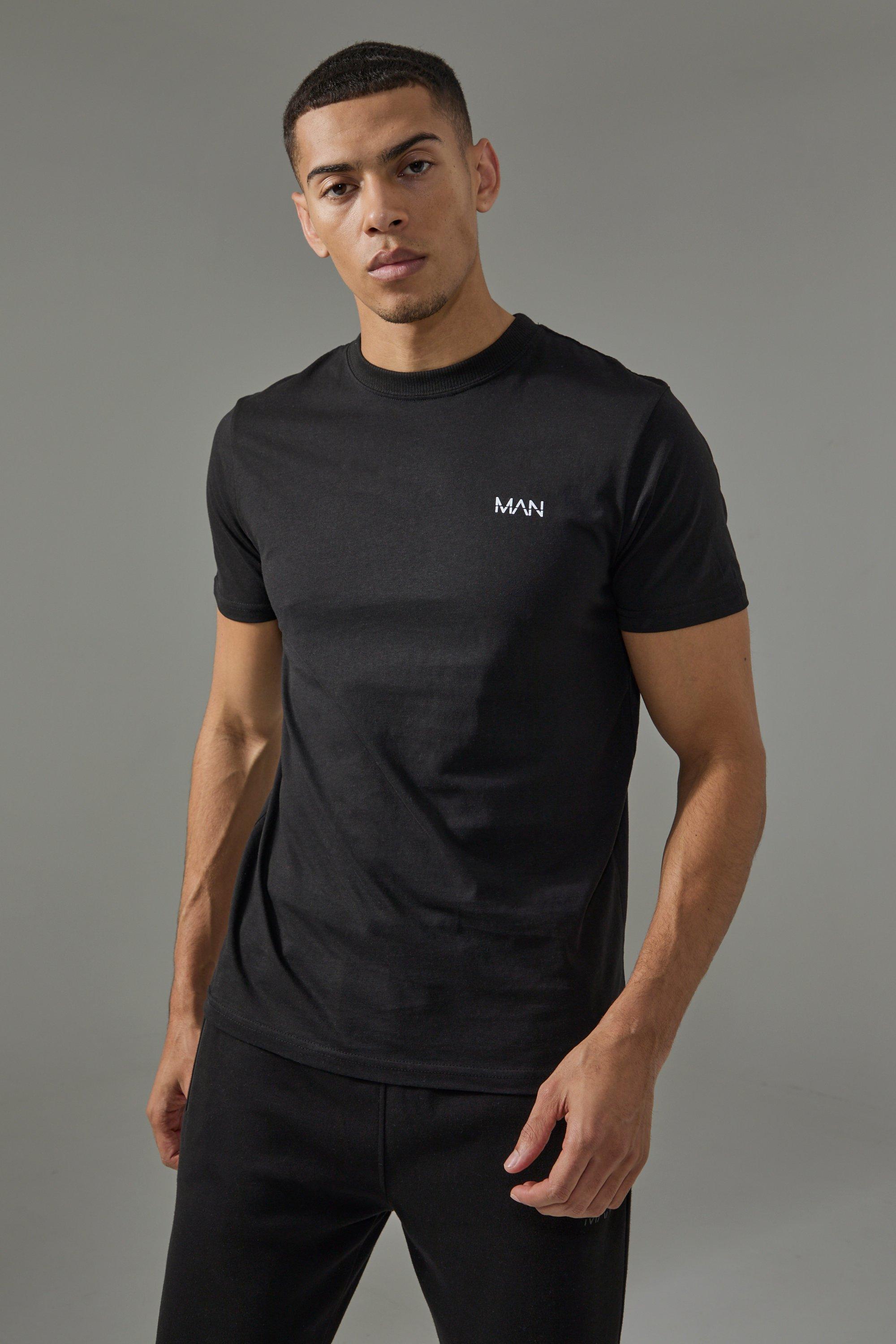 T-shirt Man Active Slim Fit, Nero