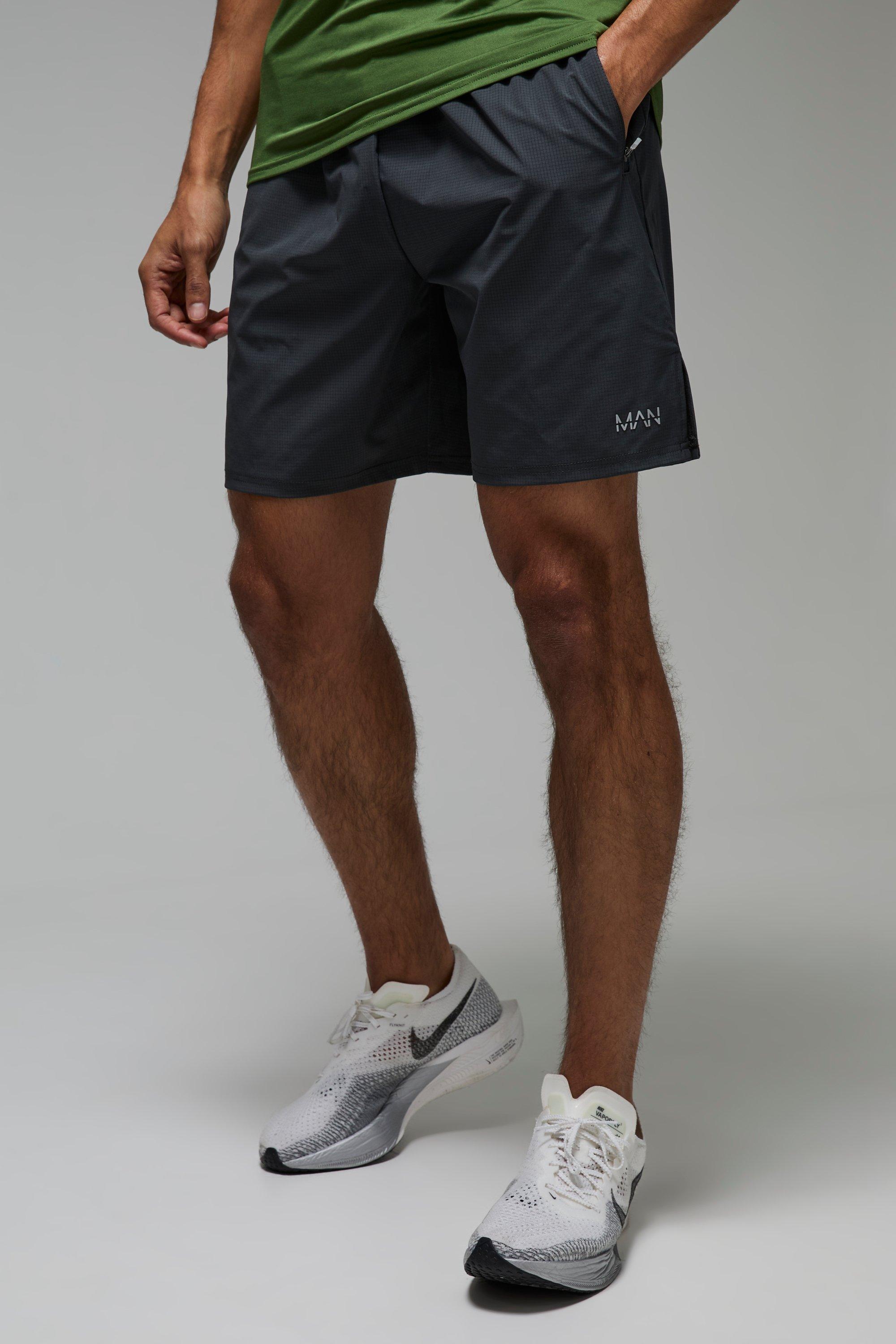 Pantaloncini Man Active da 7 pollici con griglia traforata, Grigio