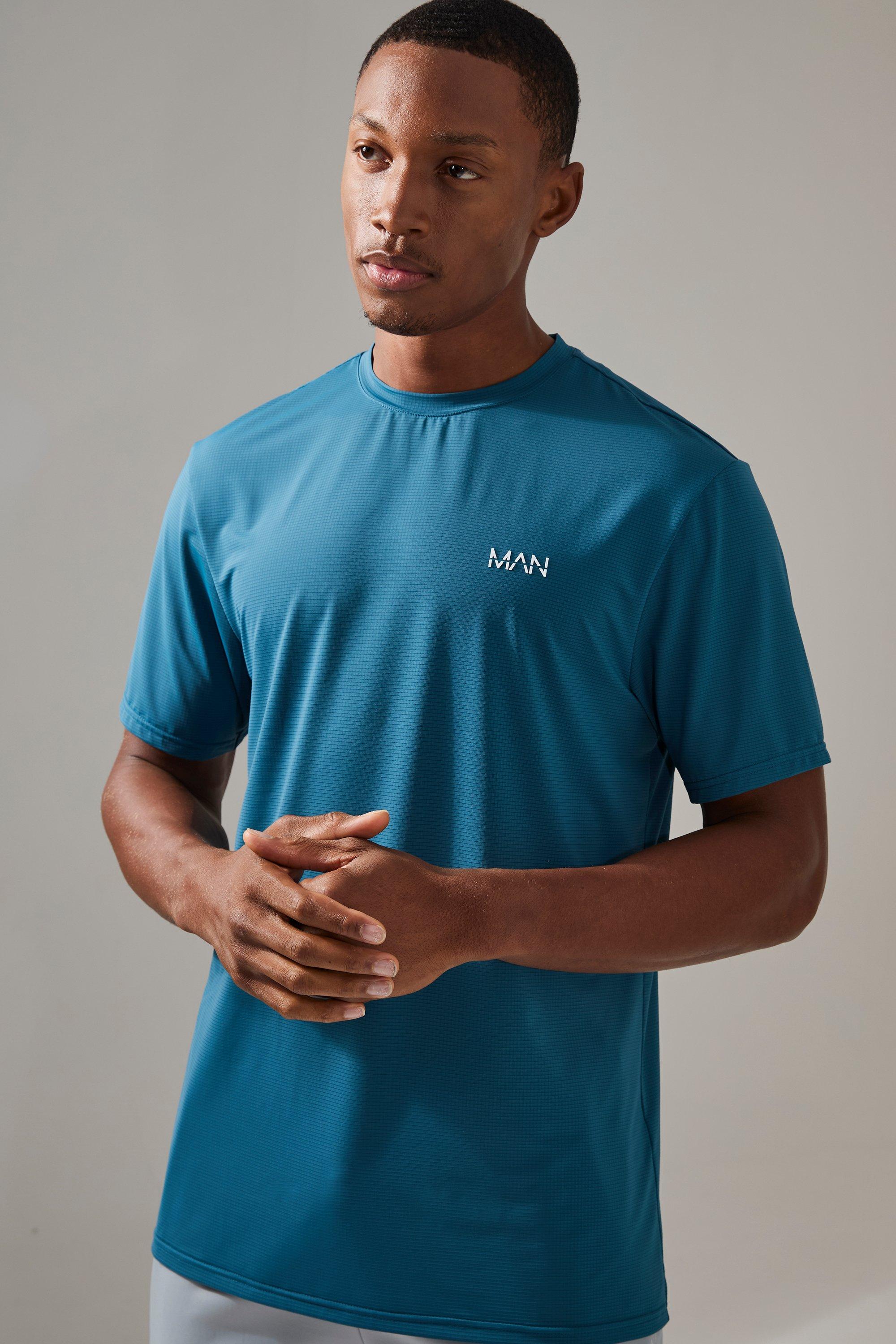 T-shirt Man Active con griglia, Verde