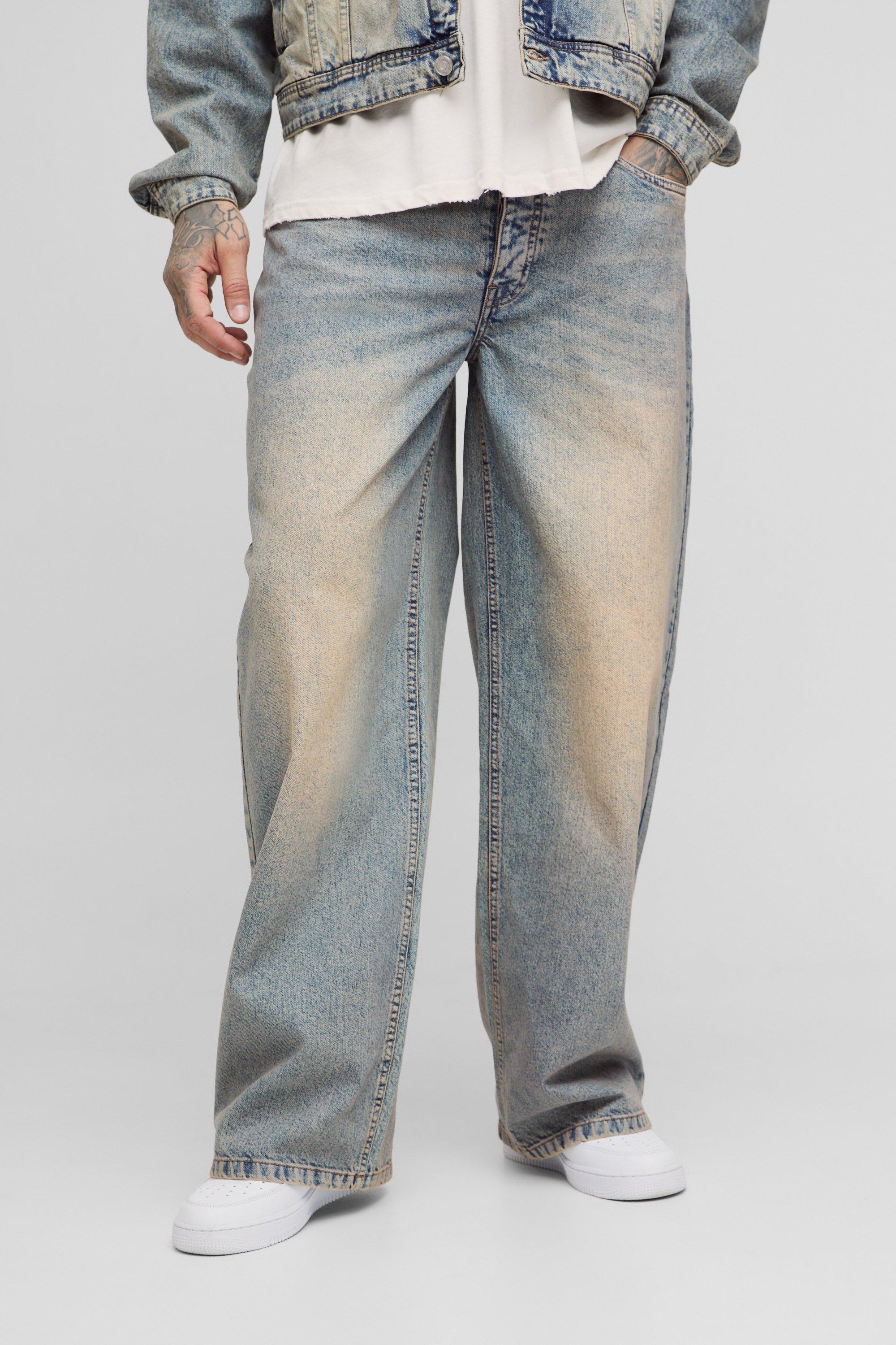 Jeans extra comodi Tall in lavaggio colorato, Grigio