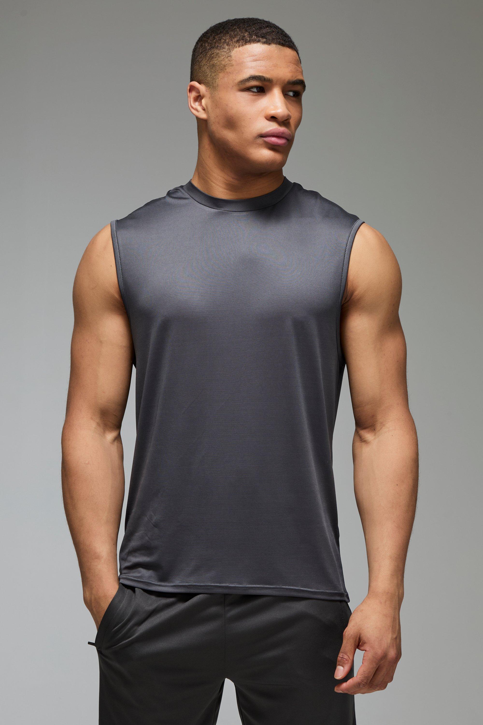 Image of Canotta da palestra leggera Man Active Essentials, Grigio