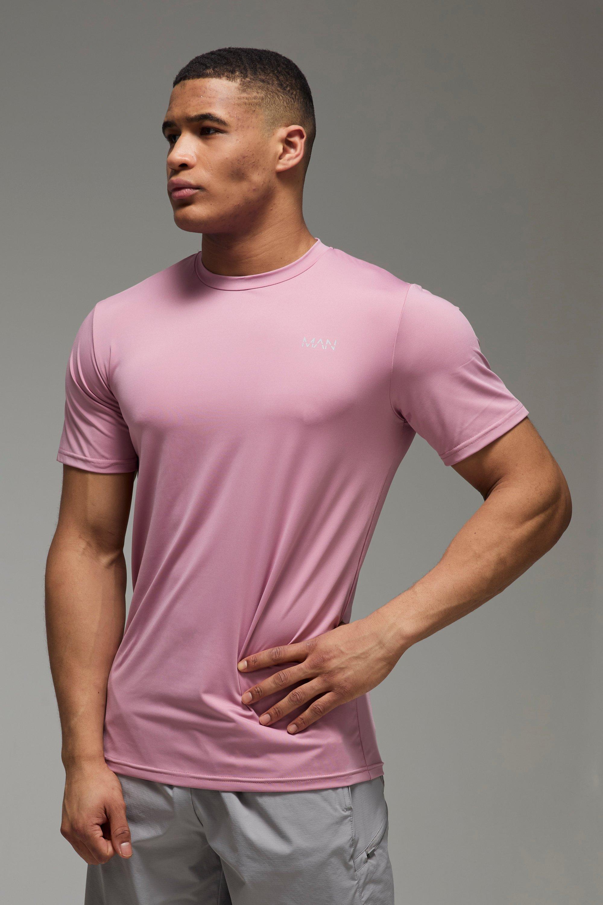 T-shirt Man Active Regular Fit per alta performance, Pink