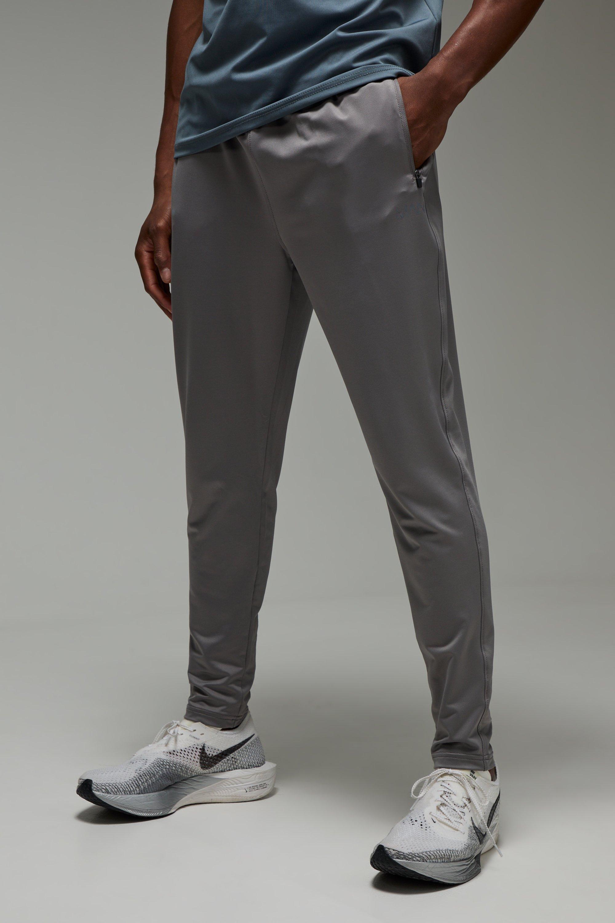 Pantaloni tuta affusolati Man Active per alta performance in Stretch, Grigio