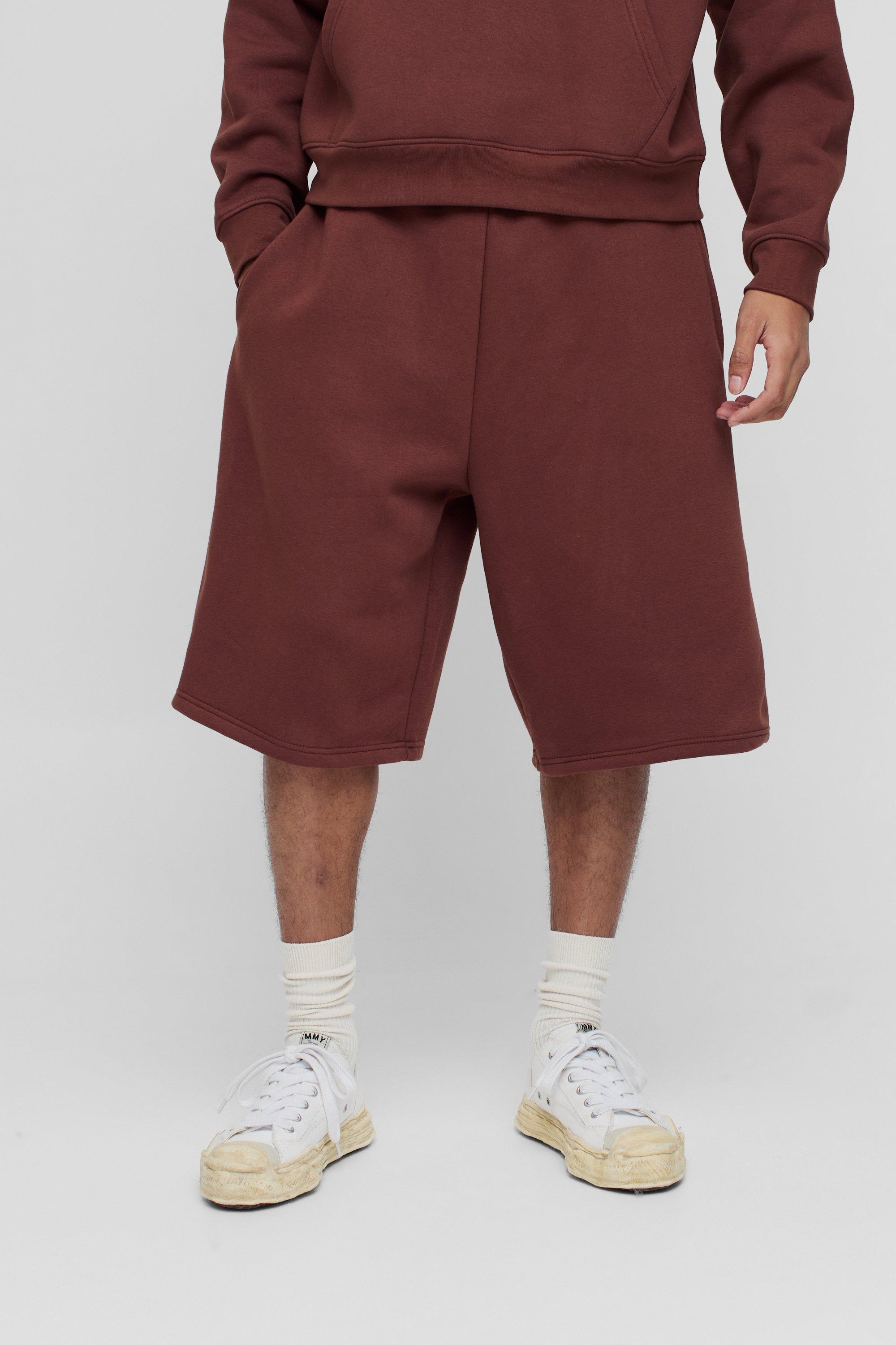 Pantaloni tuta Basic in jersey, Brown