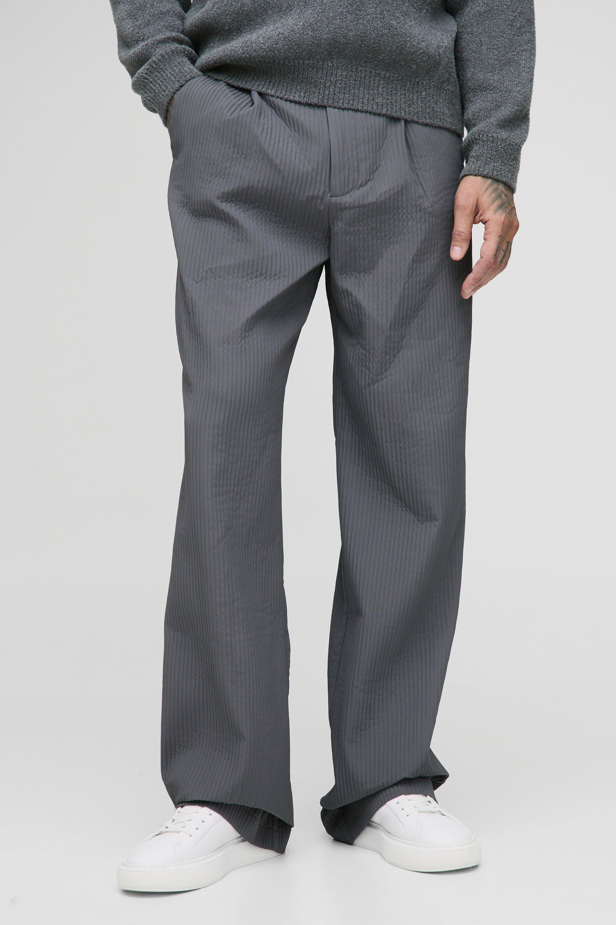 Pantaloni tecnici Tall con pieghe, Grigio