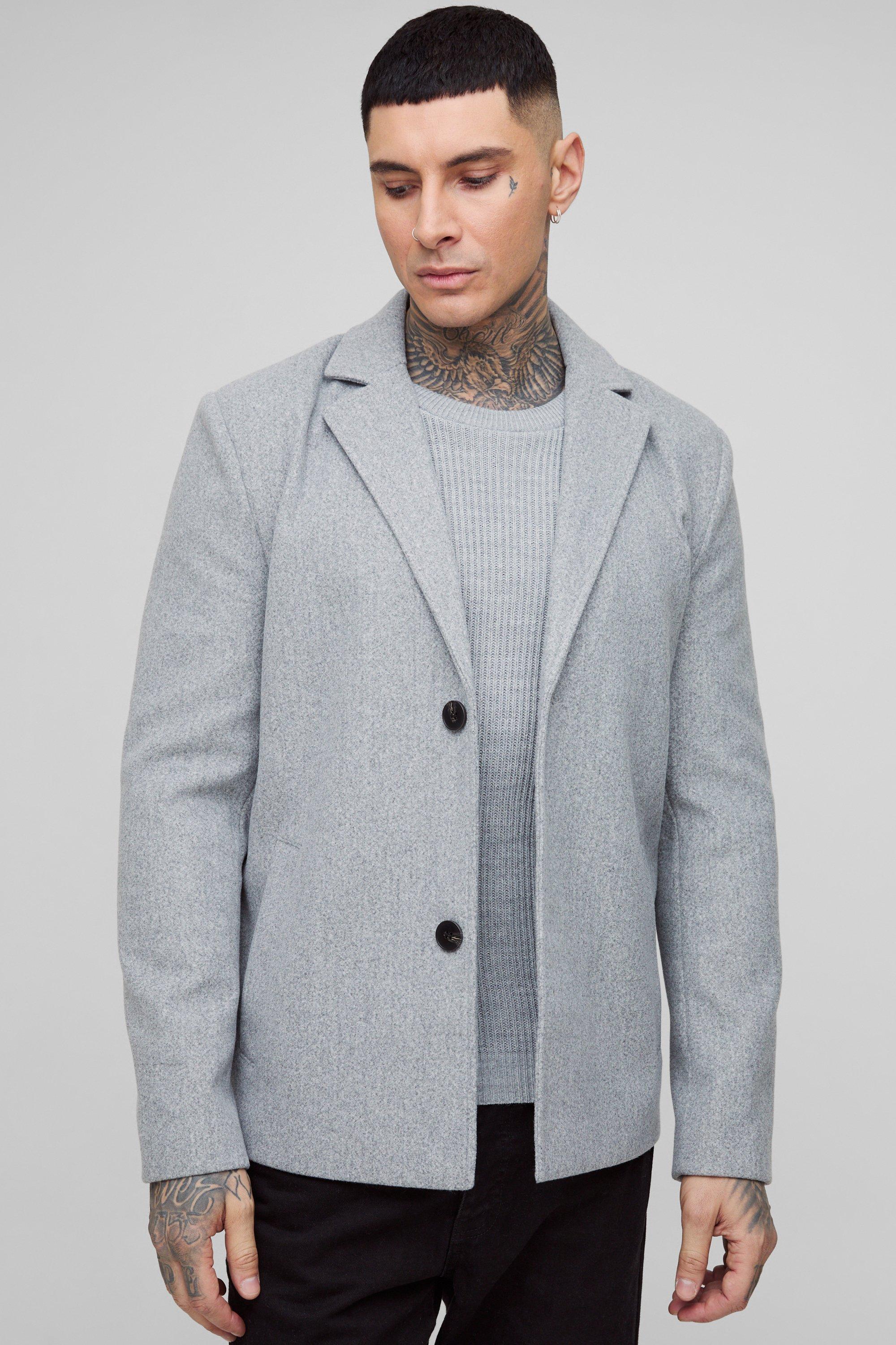 Soprabito Tall squadrato oversize, Grigio