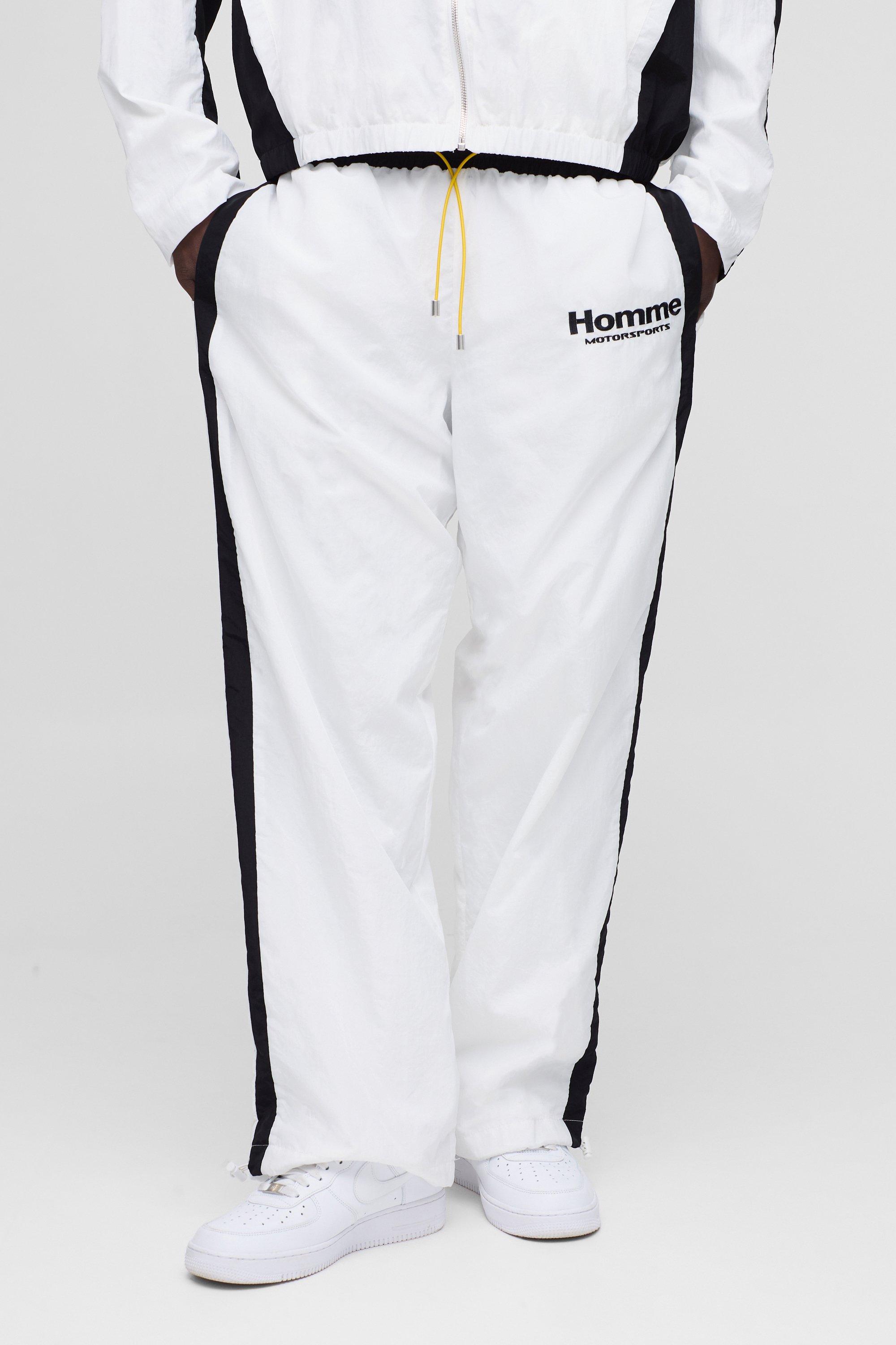 Pantaloni da paracadutista Homme elasticizzati, Bianco