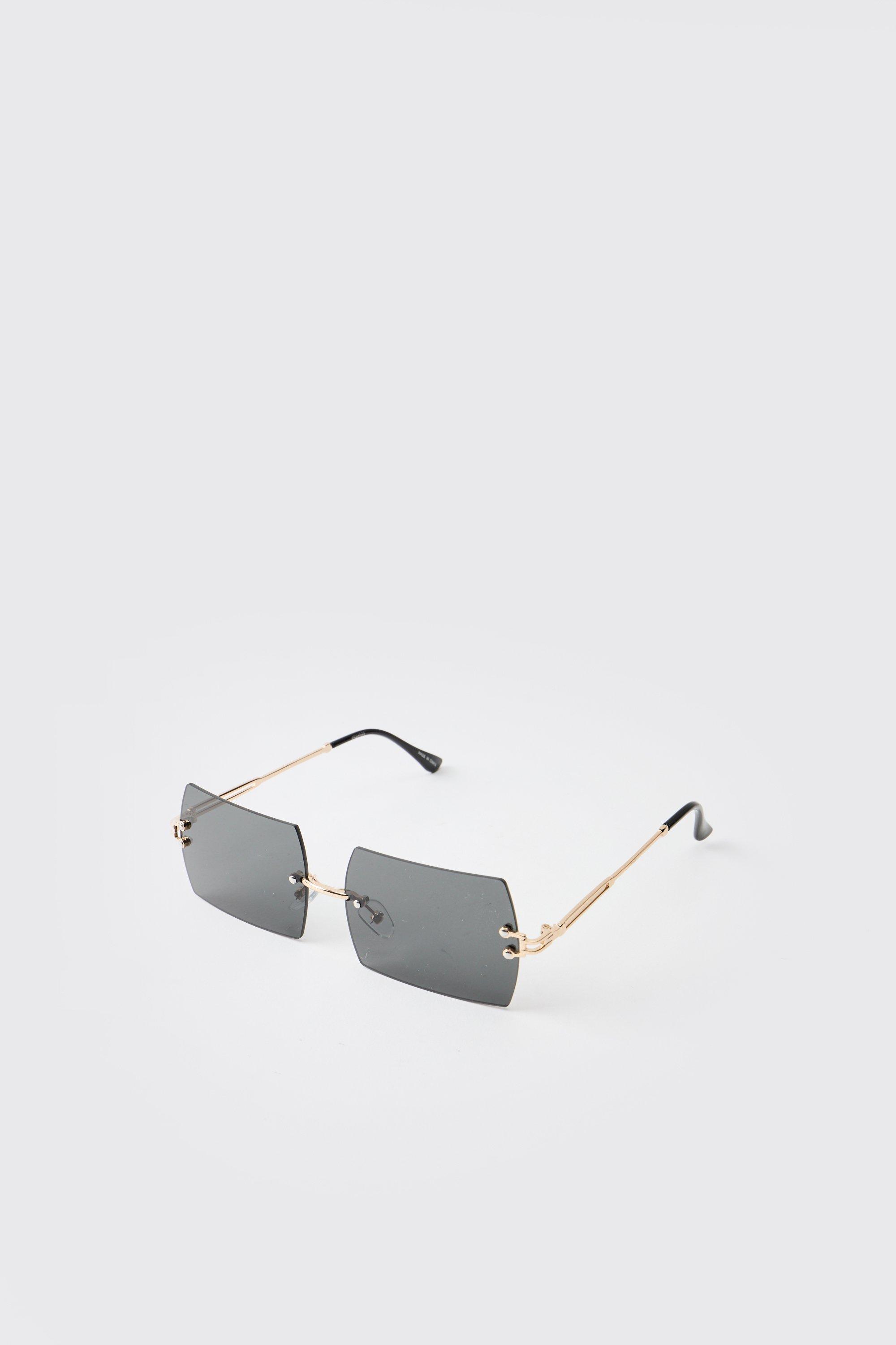 Mens Metallics Tinted Lense Metal Gold Sunglasses, Metallics