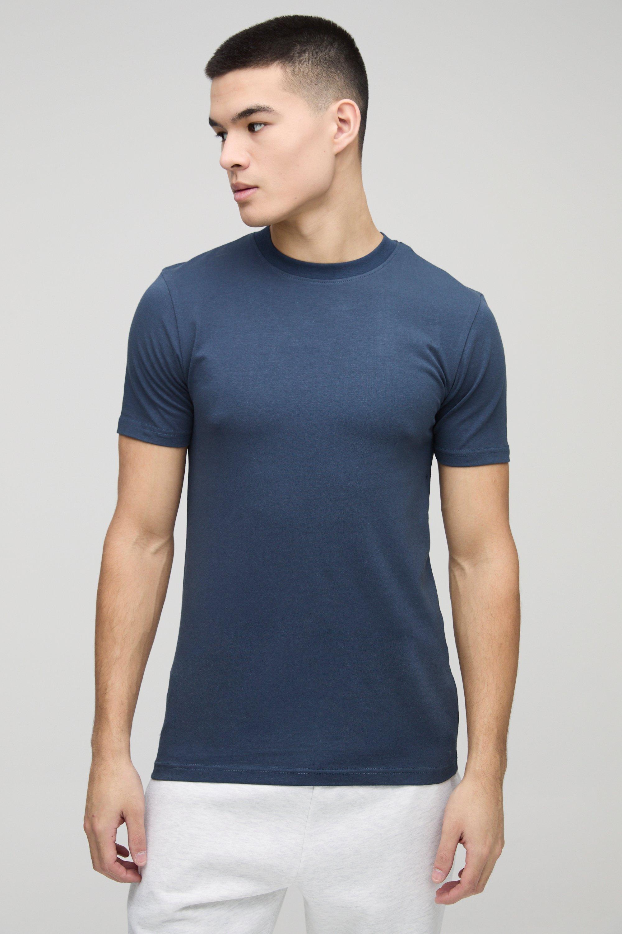 T-shirt Basic attillata, Navy