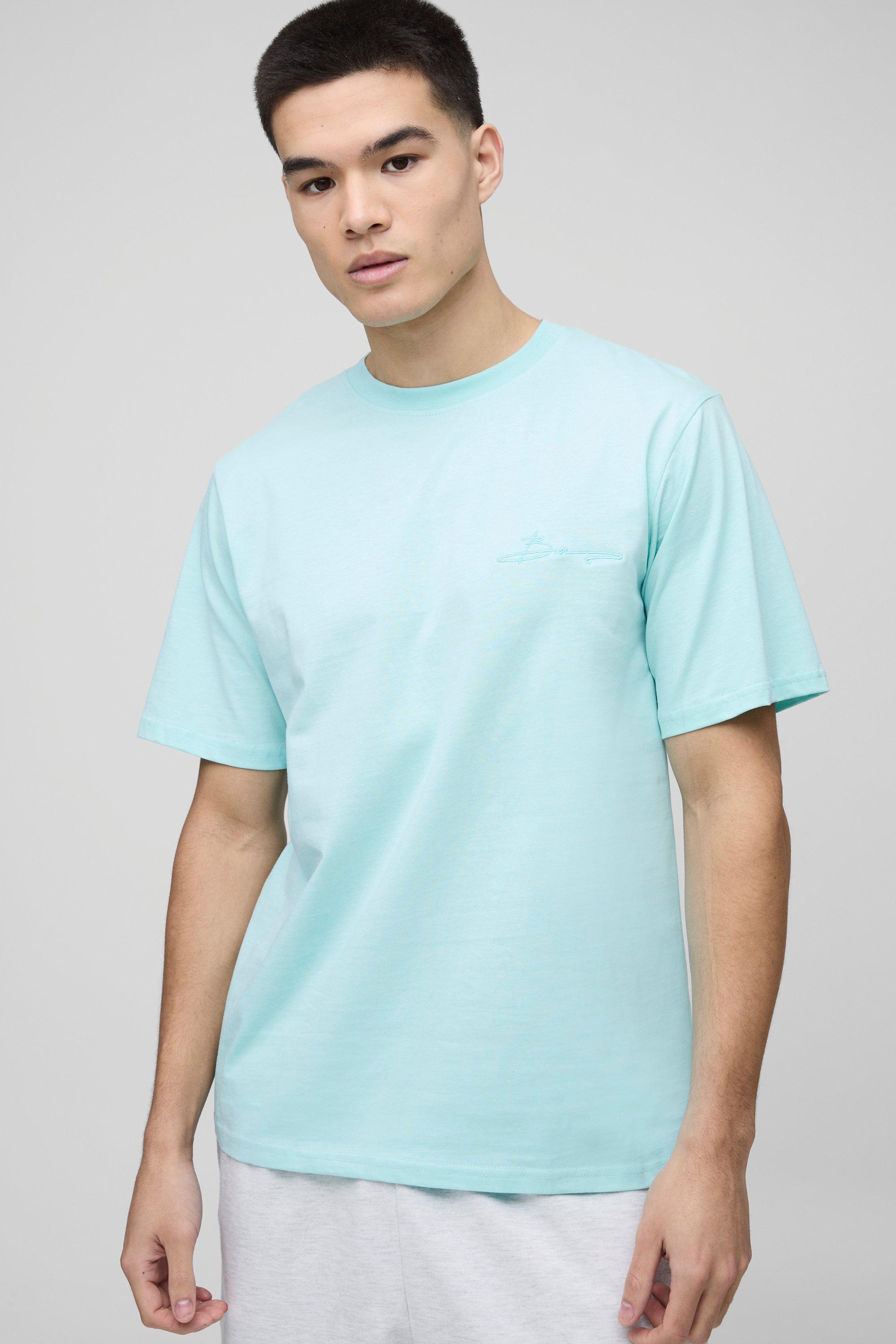 T-shirt a girocollo Homme, Azzurro