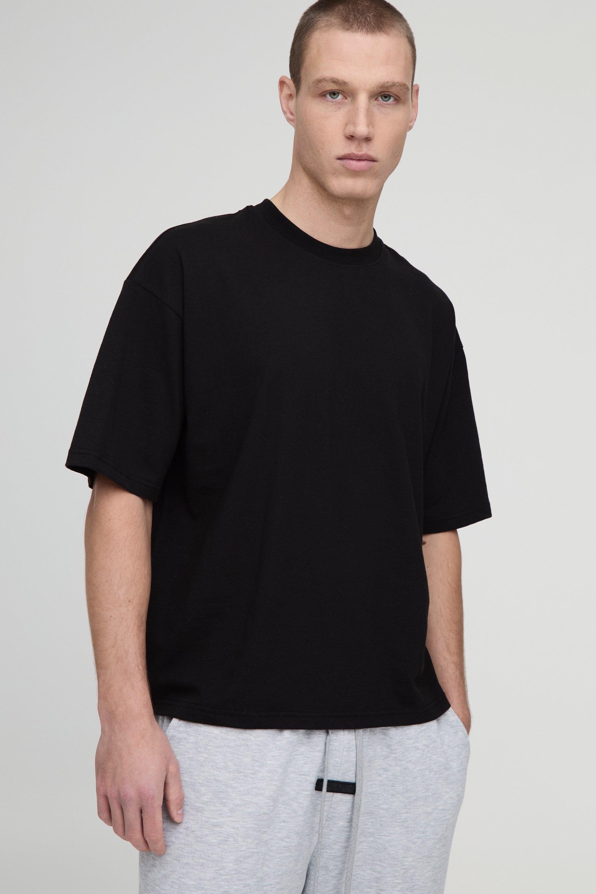 Men's Black Oversized T Shirts | boohooMAN USA