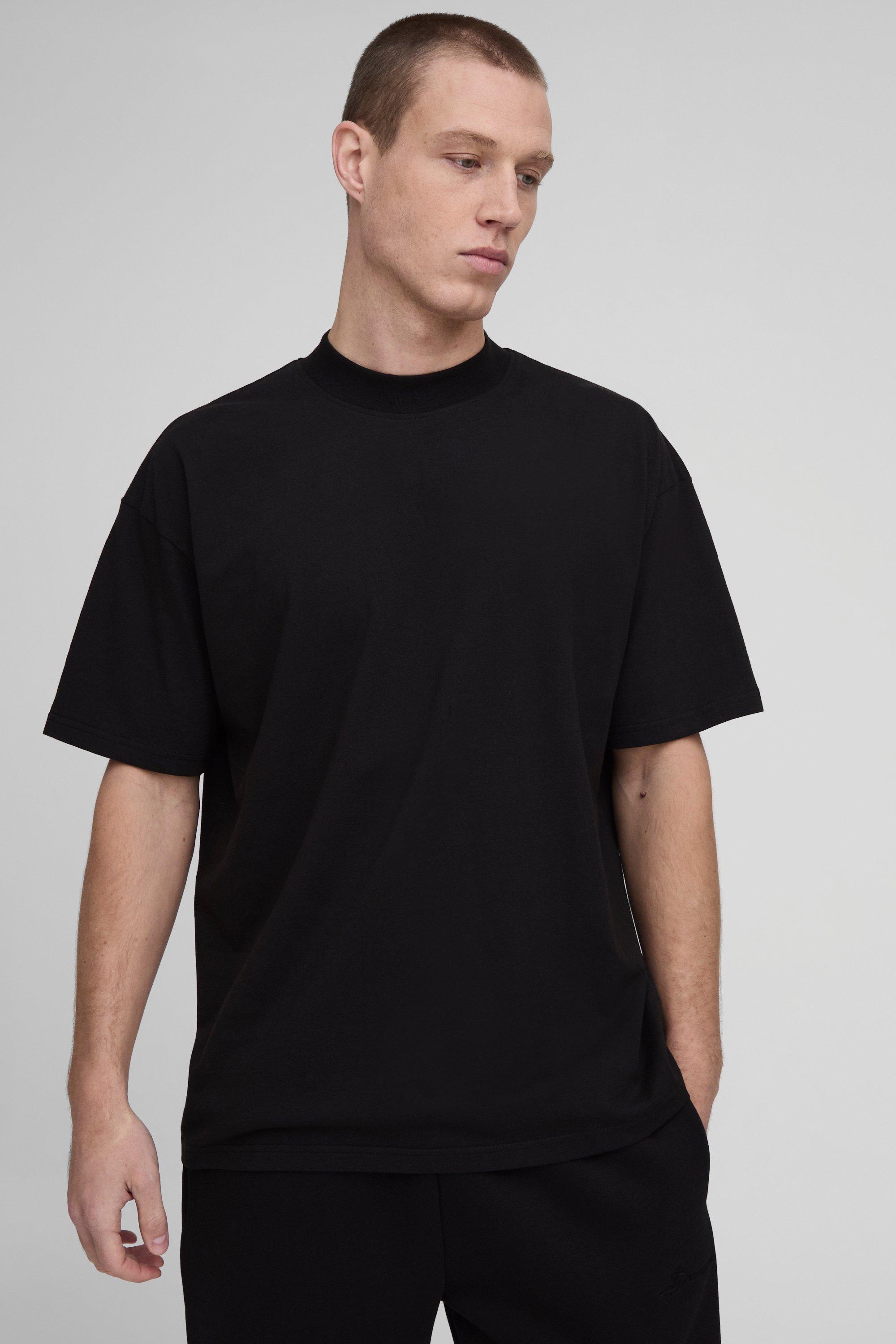 Men's Black Oversized T Shirts | boohooMAN USA