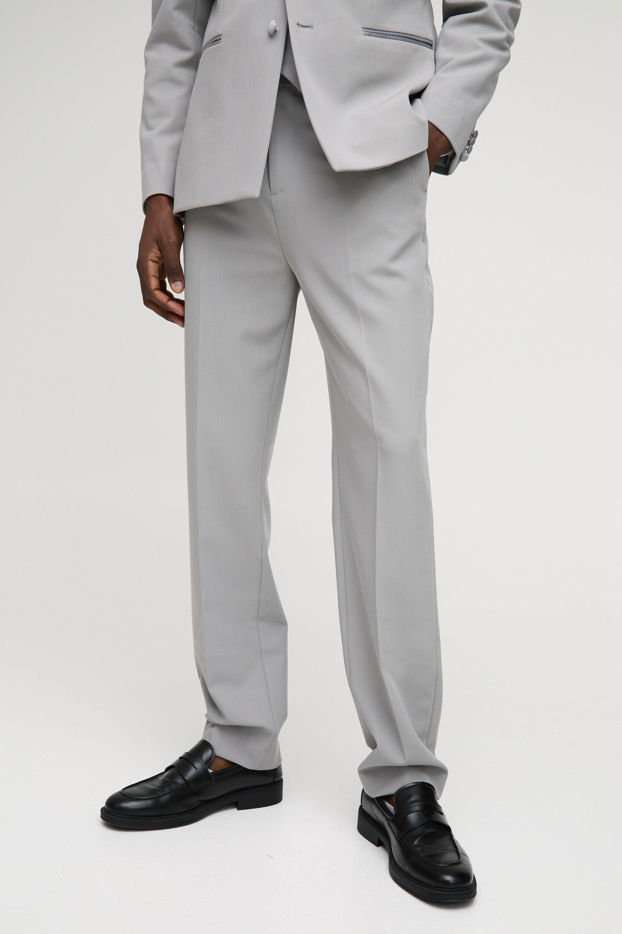 Pantaloni sartoriali dritti, Grigio