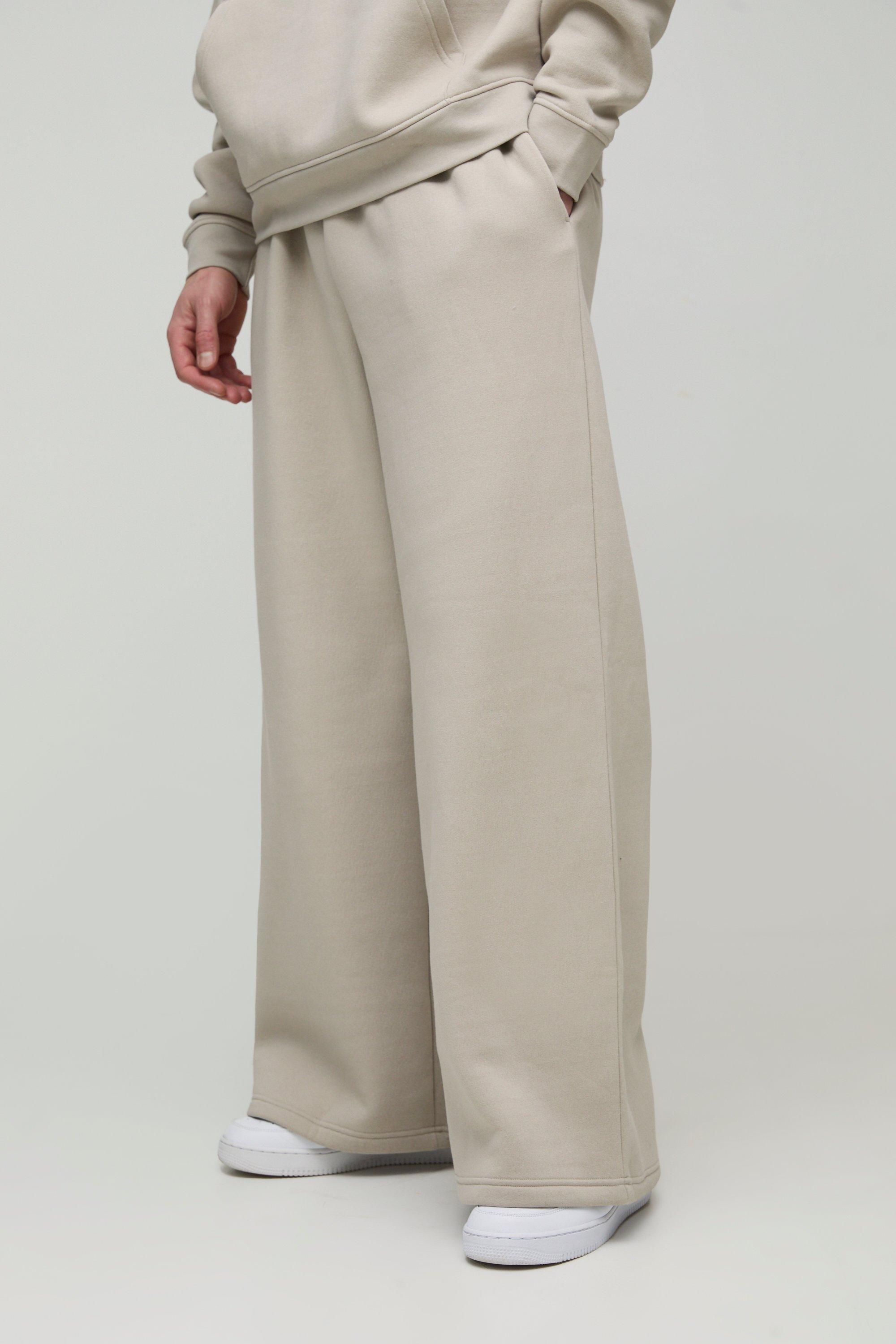 Pantaloni tuta Tall Basic a gamba super ampia da 330 g/mq, Beige