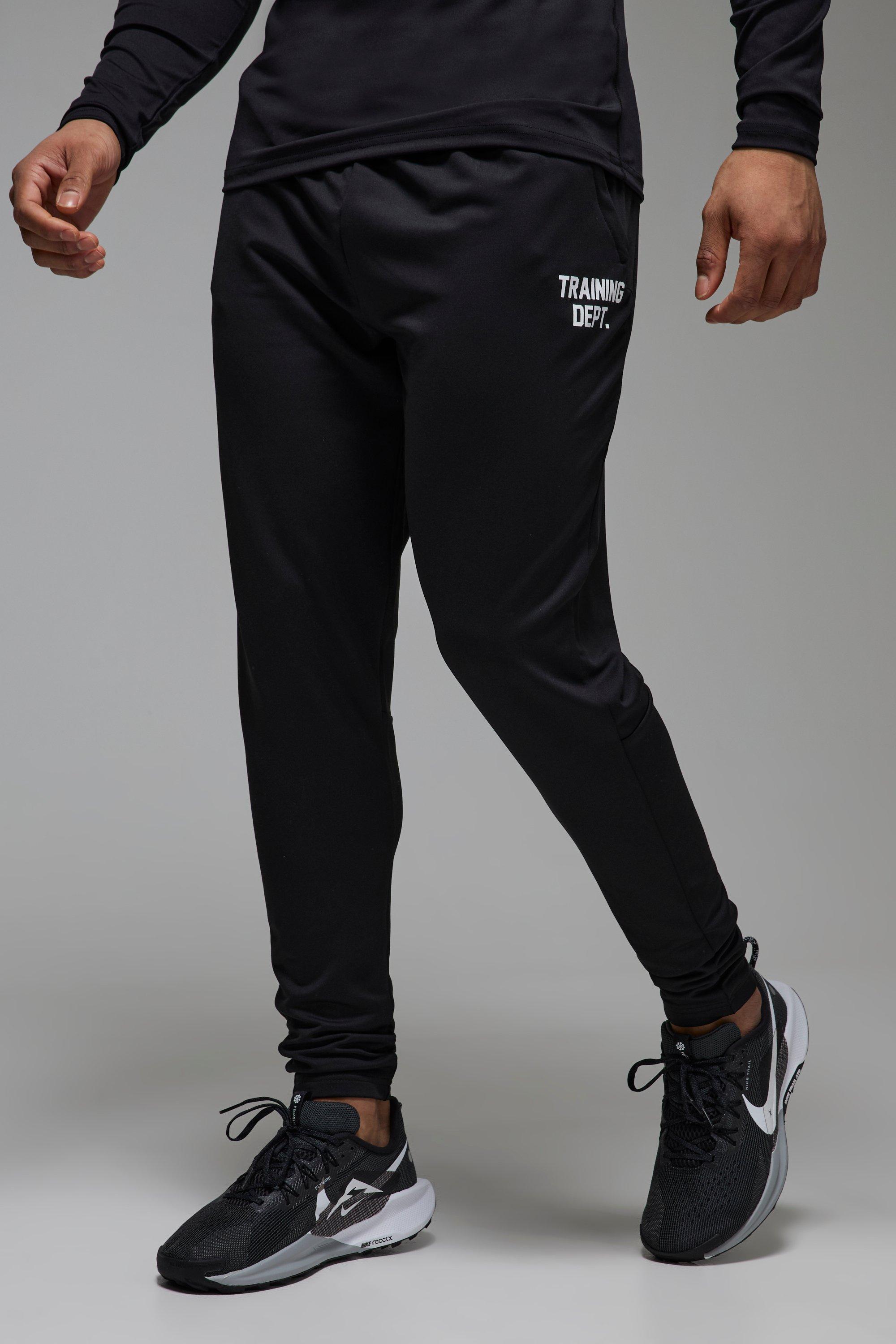 Pantaloni tuta in Stretch Man Active per alta performance Training Dept, Nero