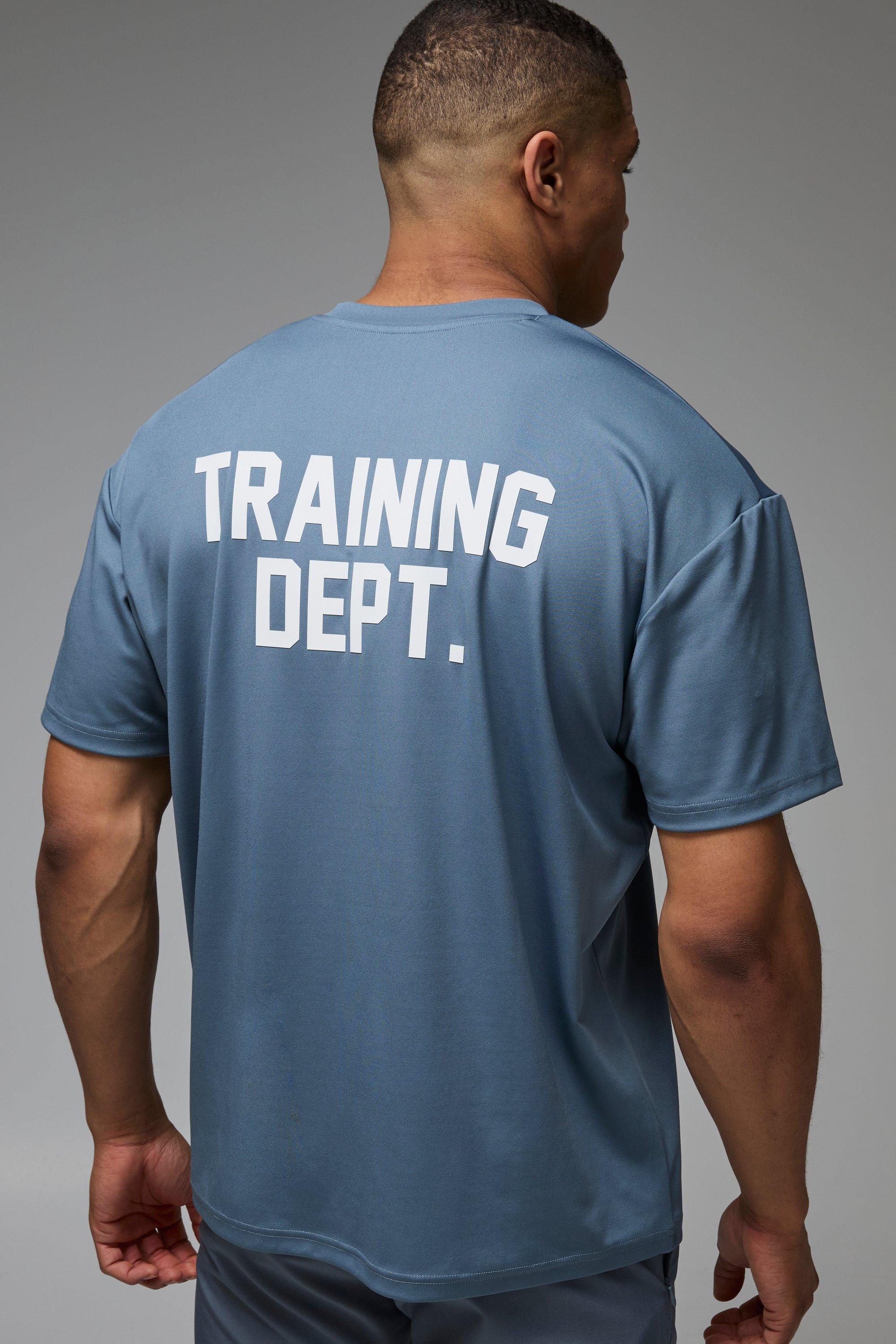 Mens Tan Man Active Performance Training Dept. Oversized T-shirt, Tan