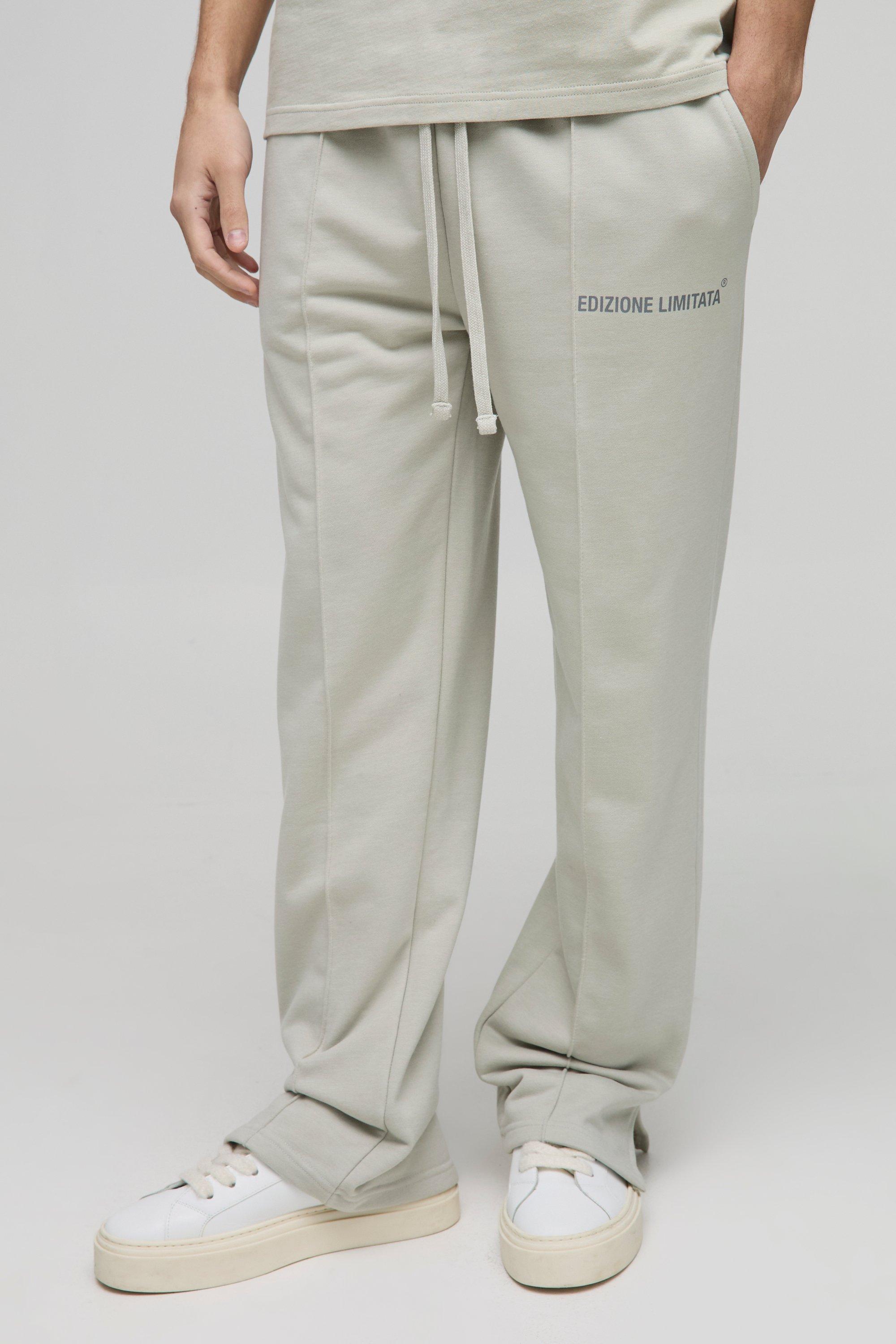 【SATIIIZ】Kessa Pintuck Sweat Pants Men's Pintuck Sweatpants | boohooMAN USA