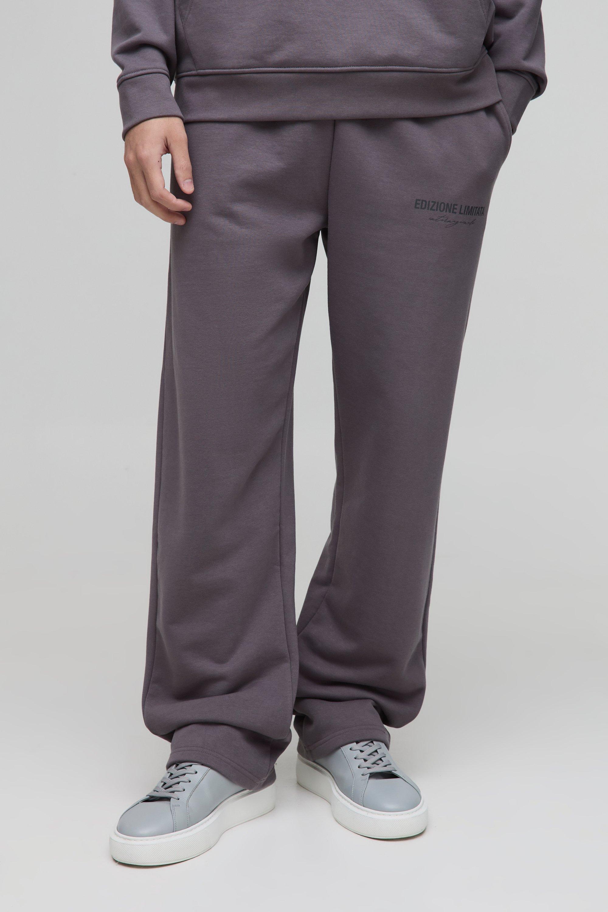 Mens Purple Relaxed Edizione Limitata Heavyweight Joggers, Purple