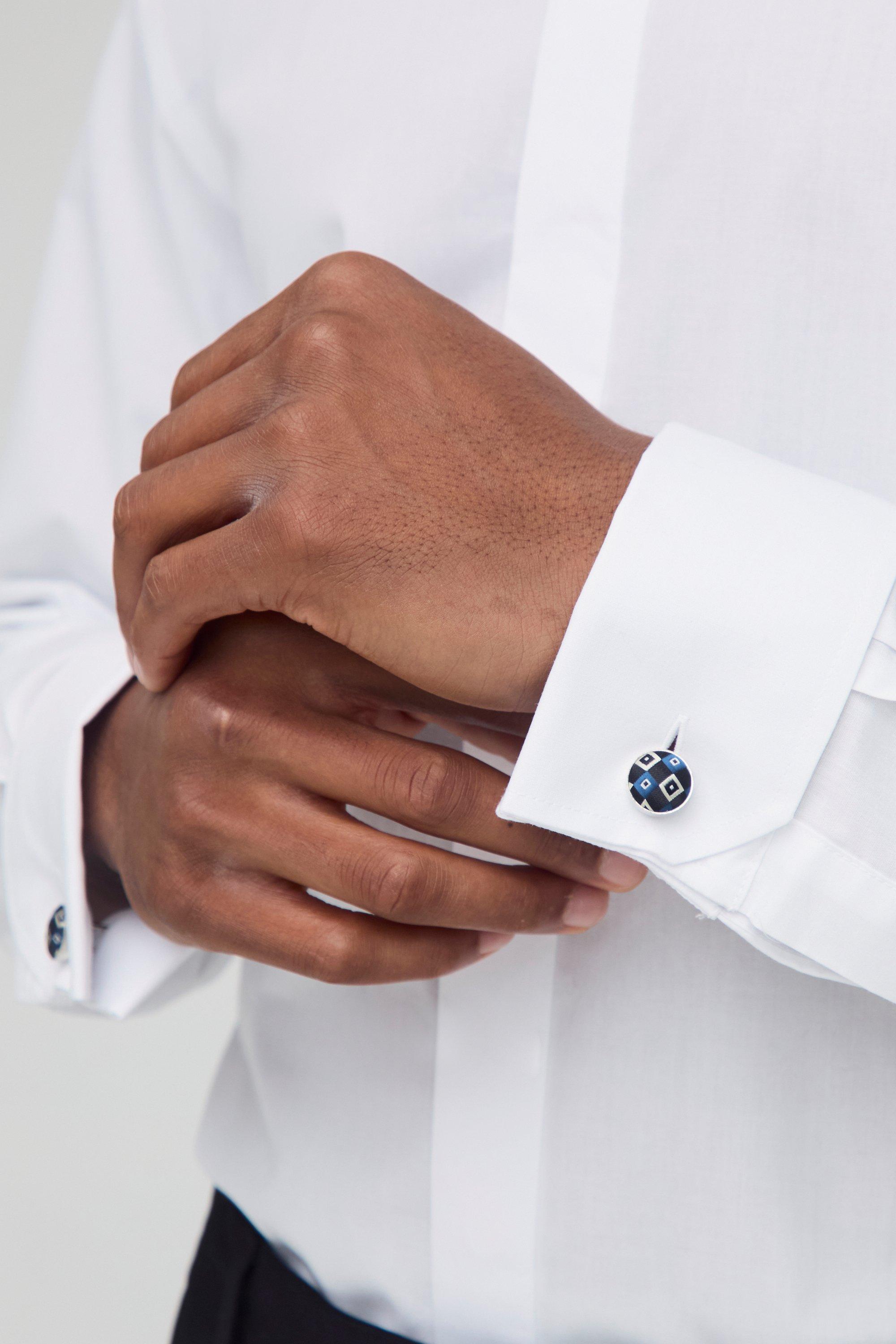 Mens Cufflinks in Green, Green