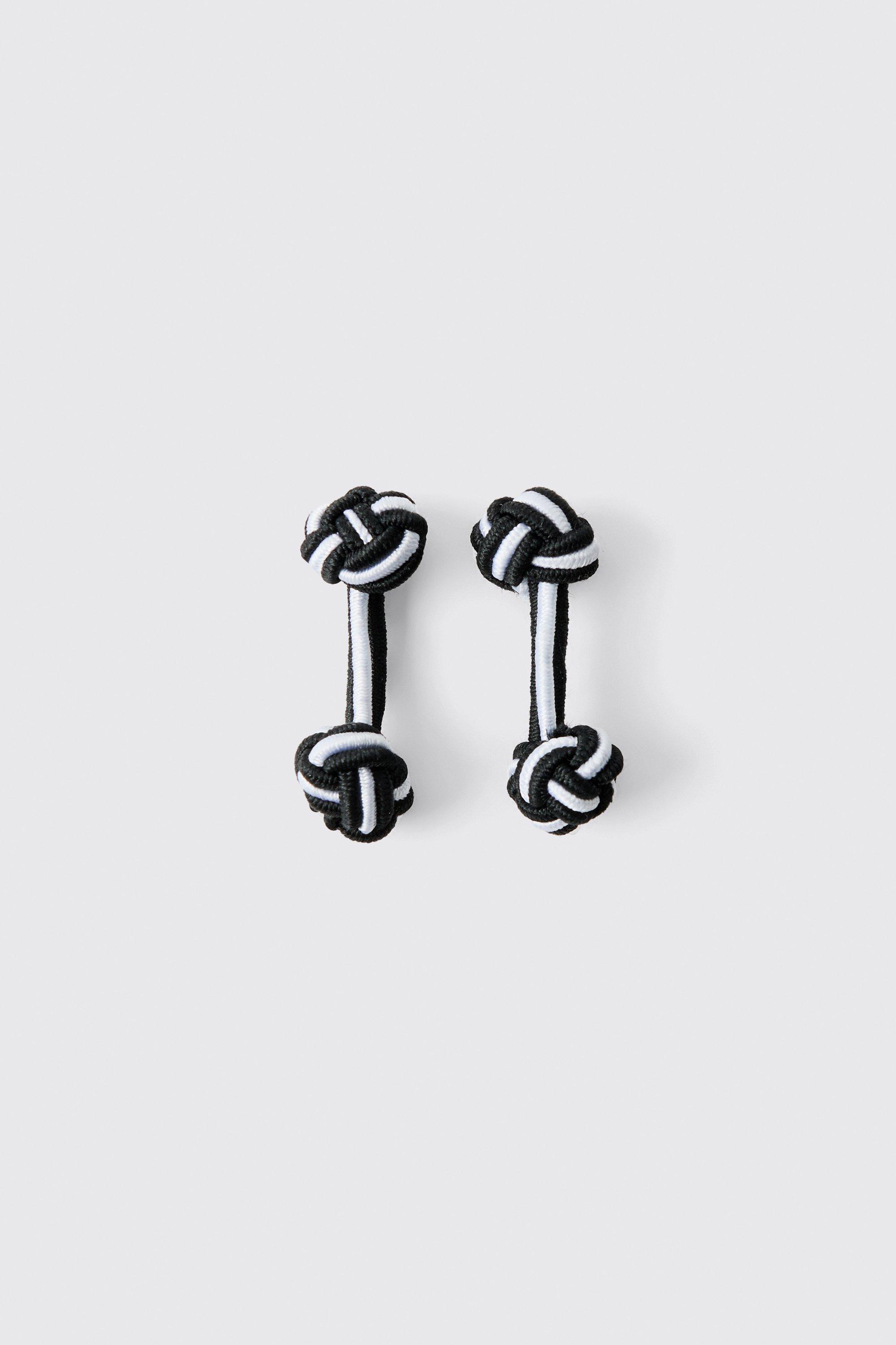 Mens Cufflinks In Black, Black